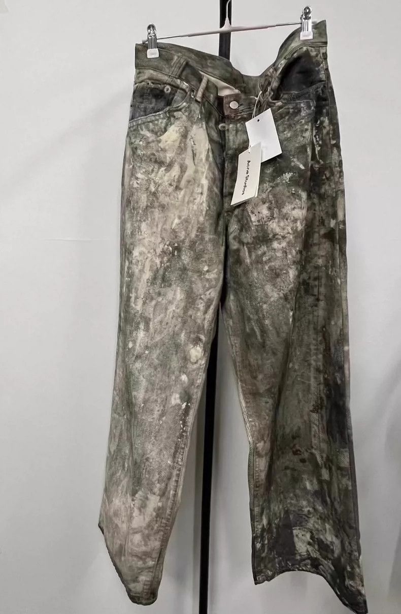 Acne Studios acne studios Mud dyed waste earth inkjet jeans 2504-Nextarr Size US 34 / EU 50 - 1 Thumbnail