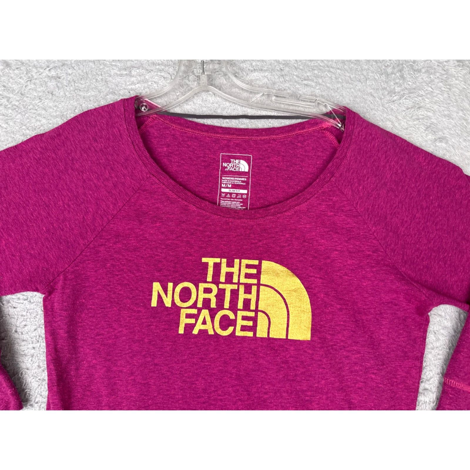 The North Face The North Face Shirt Women Medium Purple Gold Long Sleeve Crew Neck Cotton Slim Size M / US 6-8 / IT 42-44 - 4 Thumbnail