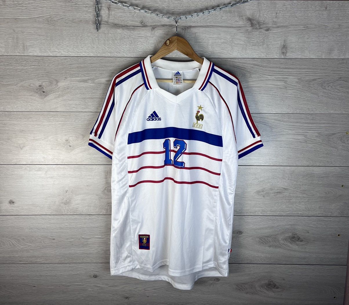 Vintage Vintage men’s soccer jersey Adidas France 🇫🇷 #12 Hanry Size US L / EU 52-54 / 3 - 2 Thumbnail