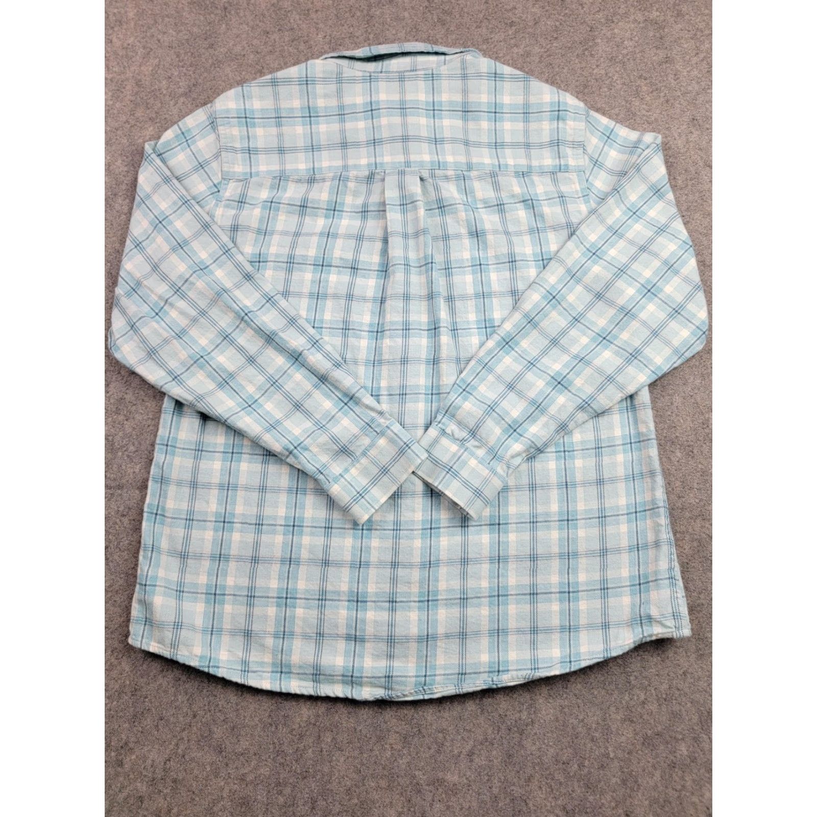 Vintage LL Bean Shirt Womens Medium Blue Plaid Button Down 100% Cotton Casual Pocket Size M / US 6-8 / IT 42-44 - 7 Thumbnail