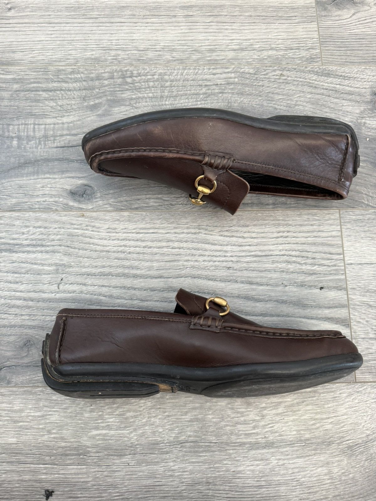 Gucci Classic Brown Leather Horsebit Loafers Size US 9 / EU 42 - 6 Thumbnail