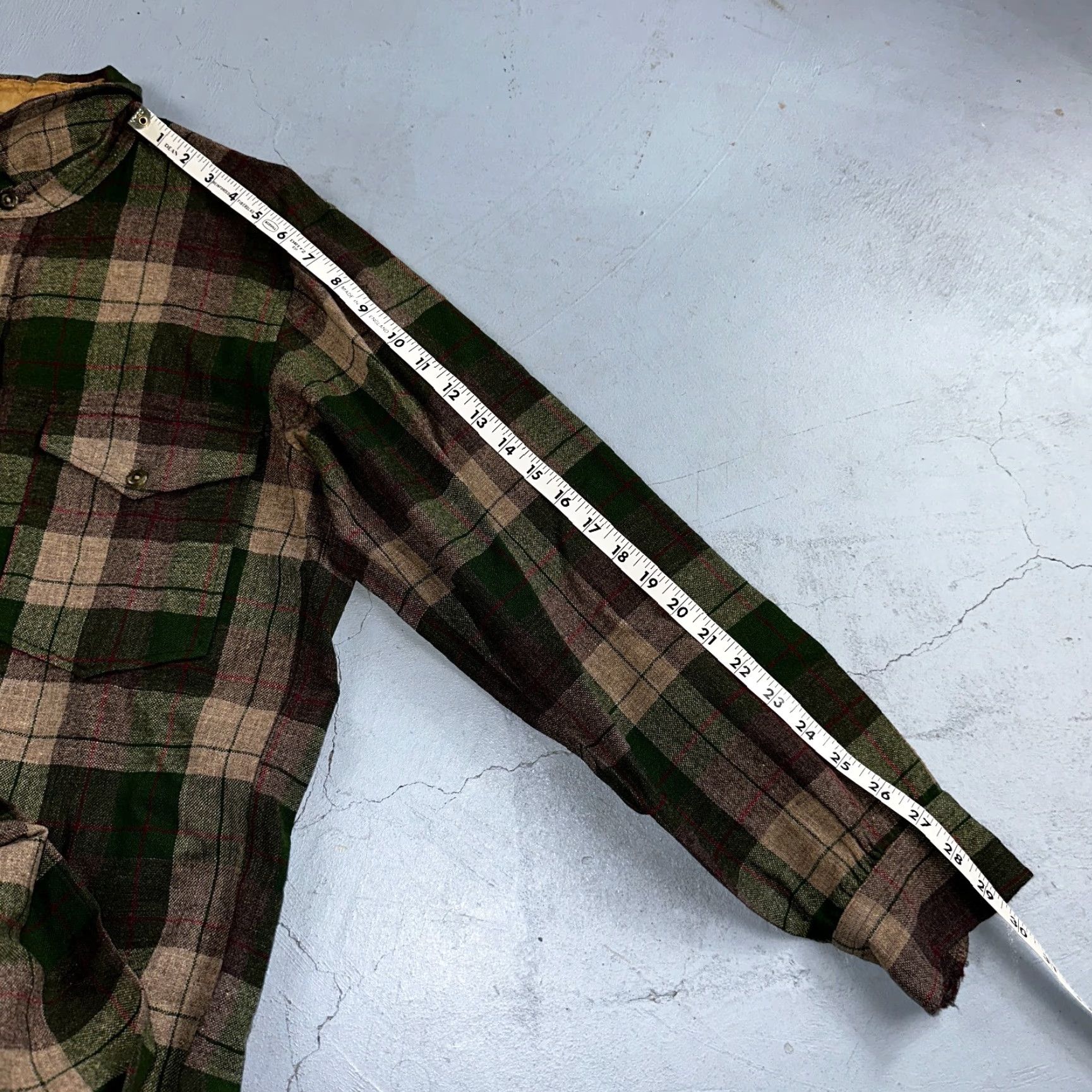 Pendleton Vintage Pendleton Wool Plaid Shirt Men M 1950s Camp Casual Fall Winter Green Size US M / EU 48-50 / 2 - 6 Thumbnail