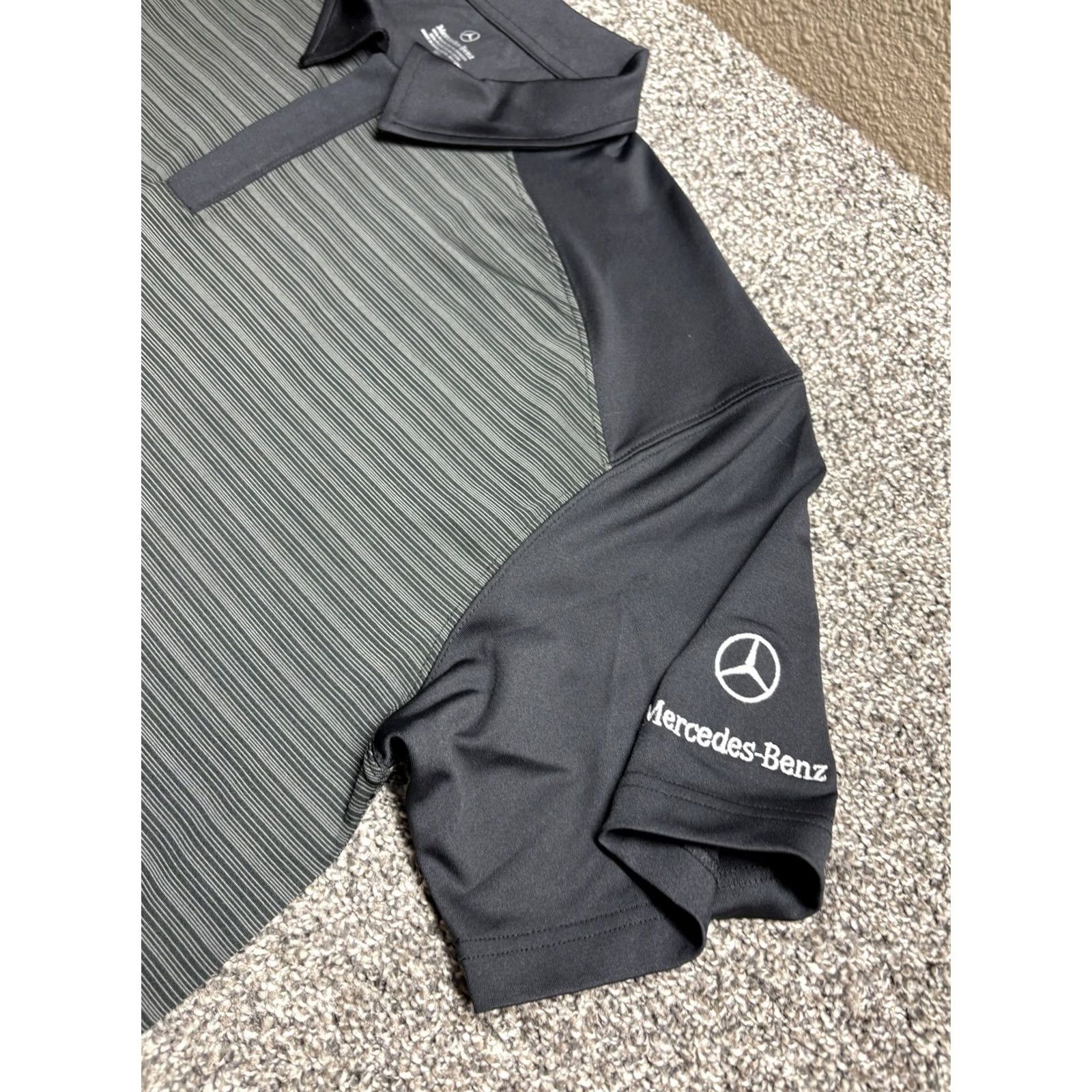 Mercedes-Benz Mercedes-Benz Polo Shirt Mens L Performance Contrast Collar Polo Shirt Col r Logo Black Short Sleeve Casual Golf Spring Summer Mens Size US L / EU 52-54 / 3 - 3 Thumbnail