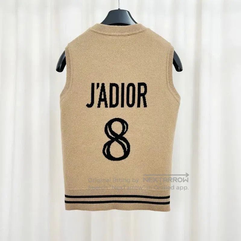 Dior Dior Beige Cashmere Knitted Sweater Vest . Size M / US 6-8 / IT 42-44 - 1 Thumbnail