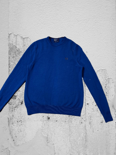 Fred Perry × Vintage Vintage 90s V-neck Fred Perry England logo casual Sweater Size US M / EU 48-50 / 2 - 1 Thumbnail