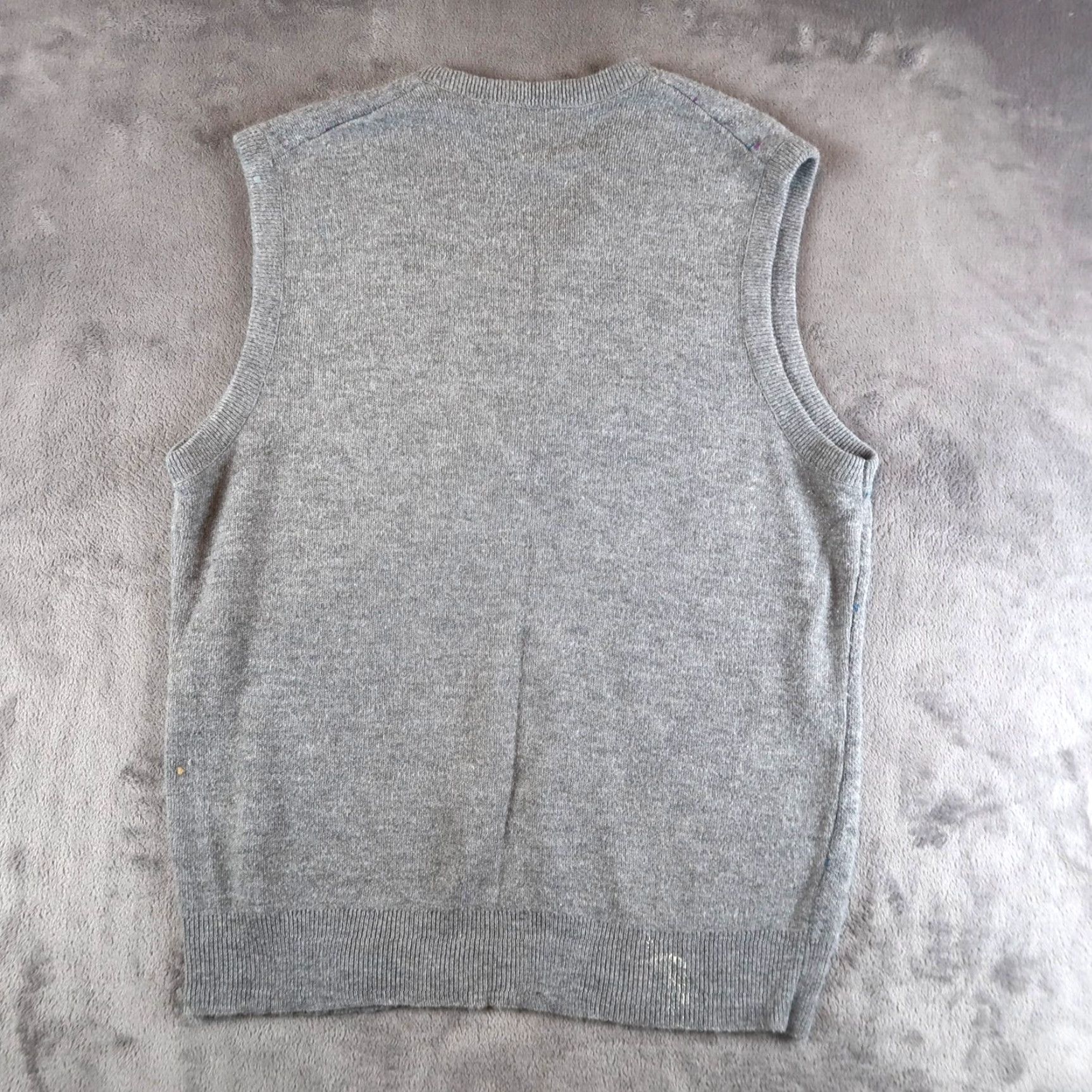 Vintage VINTAGE Robert Bruce Sweater Vest Men's L Gray Floral Knit V-Neck Sleeveless Pattern Pullover USA Brand Size US L / EU 52-54 / 3 - 2 Thumbnail