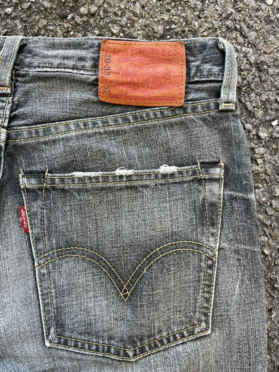 Levi's Vintage Levi’s 502 Black Faded Distressed Denim Jeans Pants Size US 29 - 15 Thumbnail