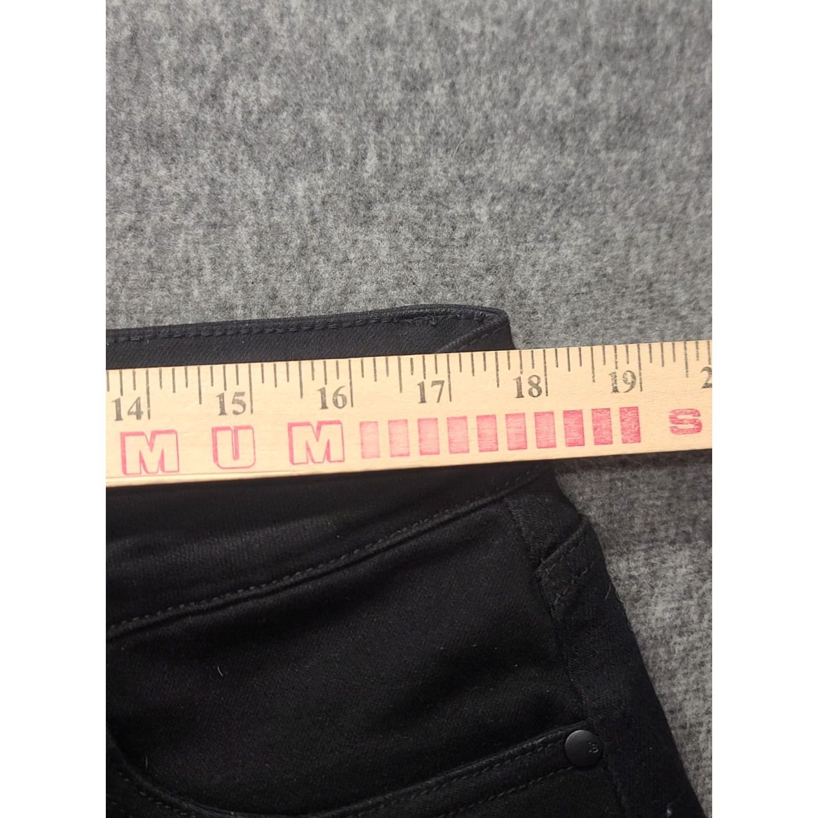 Vintage Judy Blue Jeans Womens 18W 35x28 Skinny High Rise Ankle Length Black 5-Pocket Denim Stretch Jeans Size 40" / US 18 - 4 Thumbnail