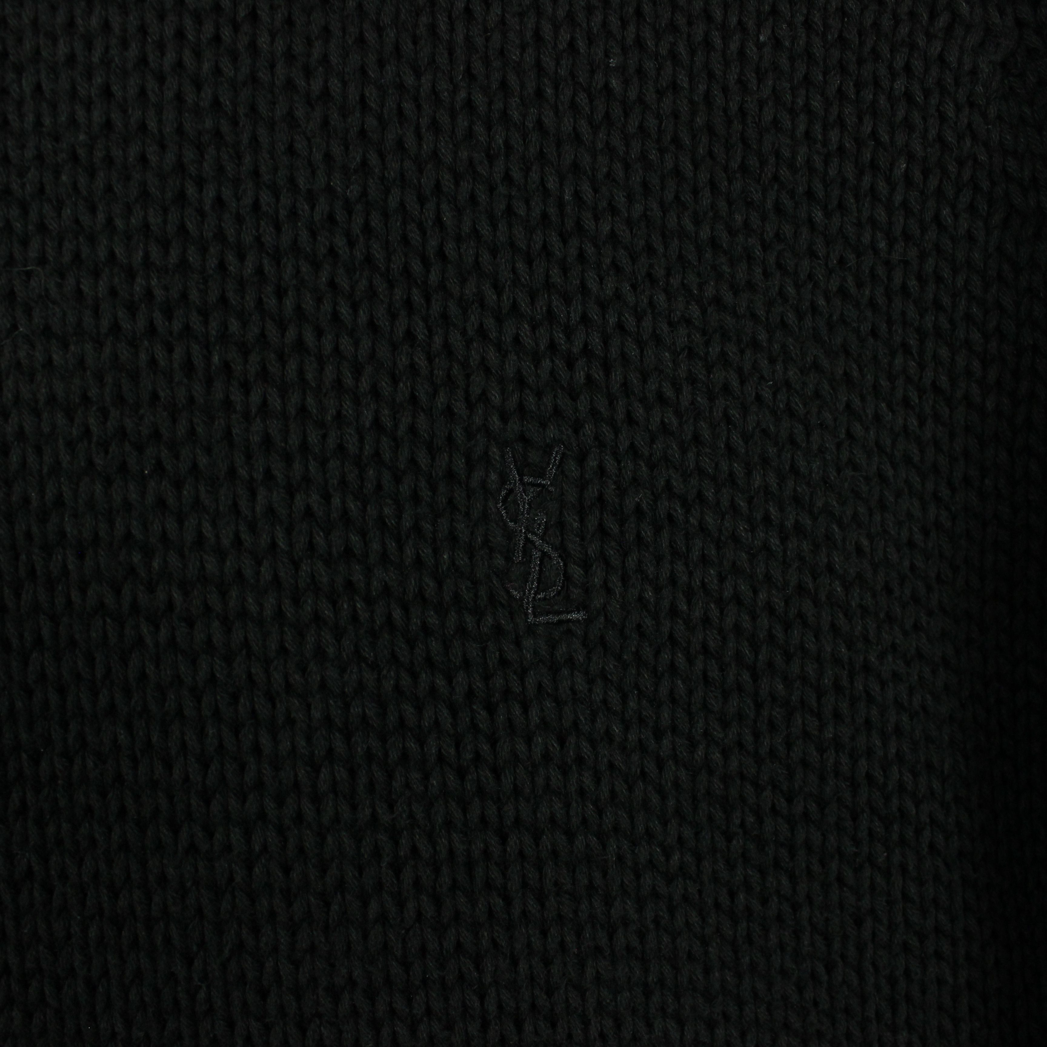 Yves Saint Laurent Yves Saint Laurent YSL sweater men jumper logo M black Size US M / EU 48-50 / 2 - 9 Thumbnail