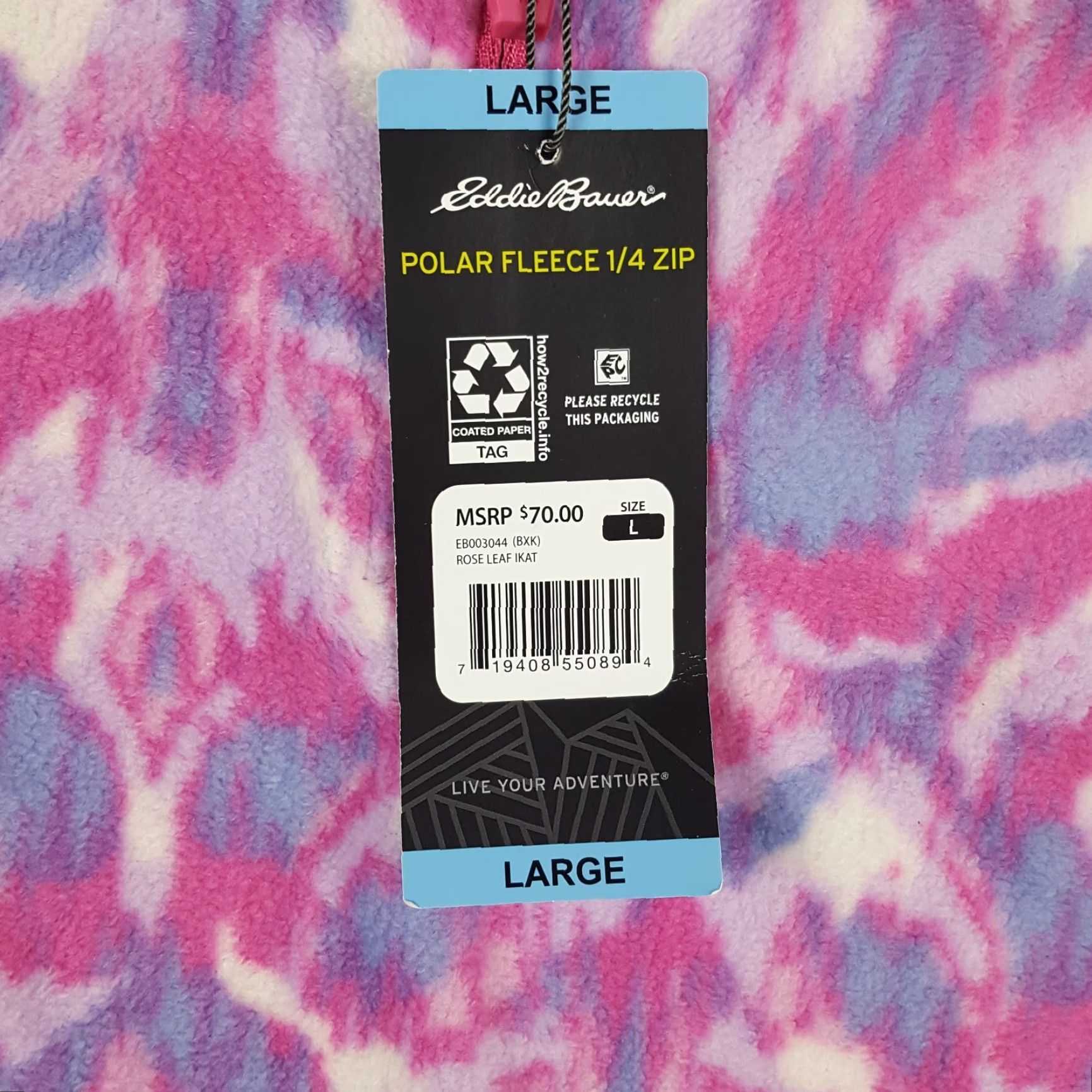 Eddie Bauer Eddie Bauer Sweatshirt 1/4 Zip Fuzzy Fleece Sherpa Adult Womens Large Pink Outdoor College Size L / US 10 / IT 46 - 4 Thumbnail