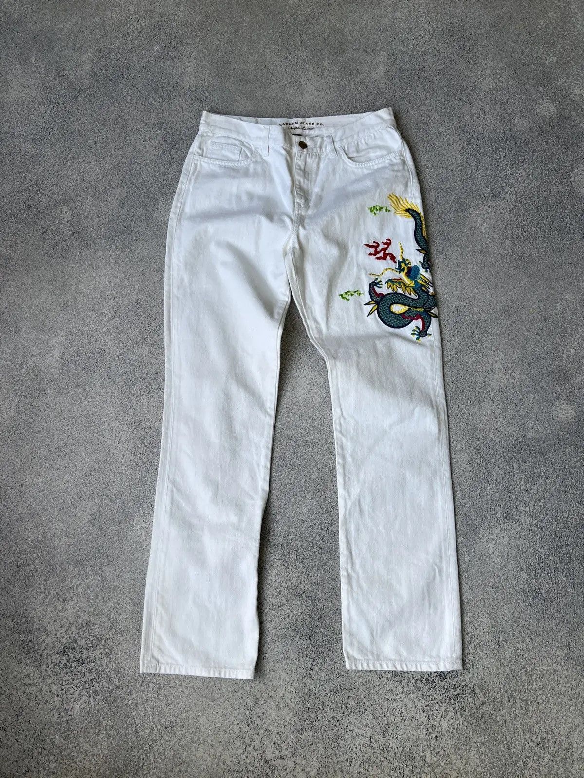 Polo Ralph Lauren × Ralph Lauren × Vintage Vintage Ralph Lauren Women’s Chinese Dragon pants Size 26" / US 2 / IT 38 - 1 Thumbnail
