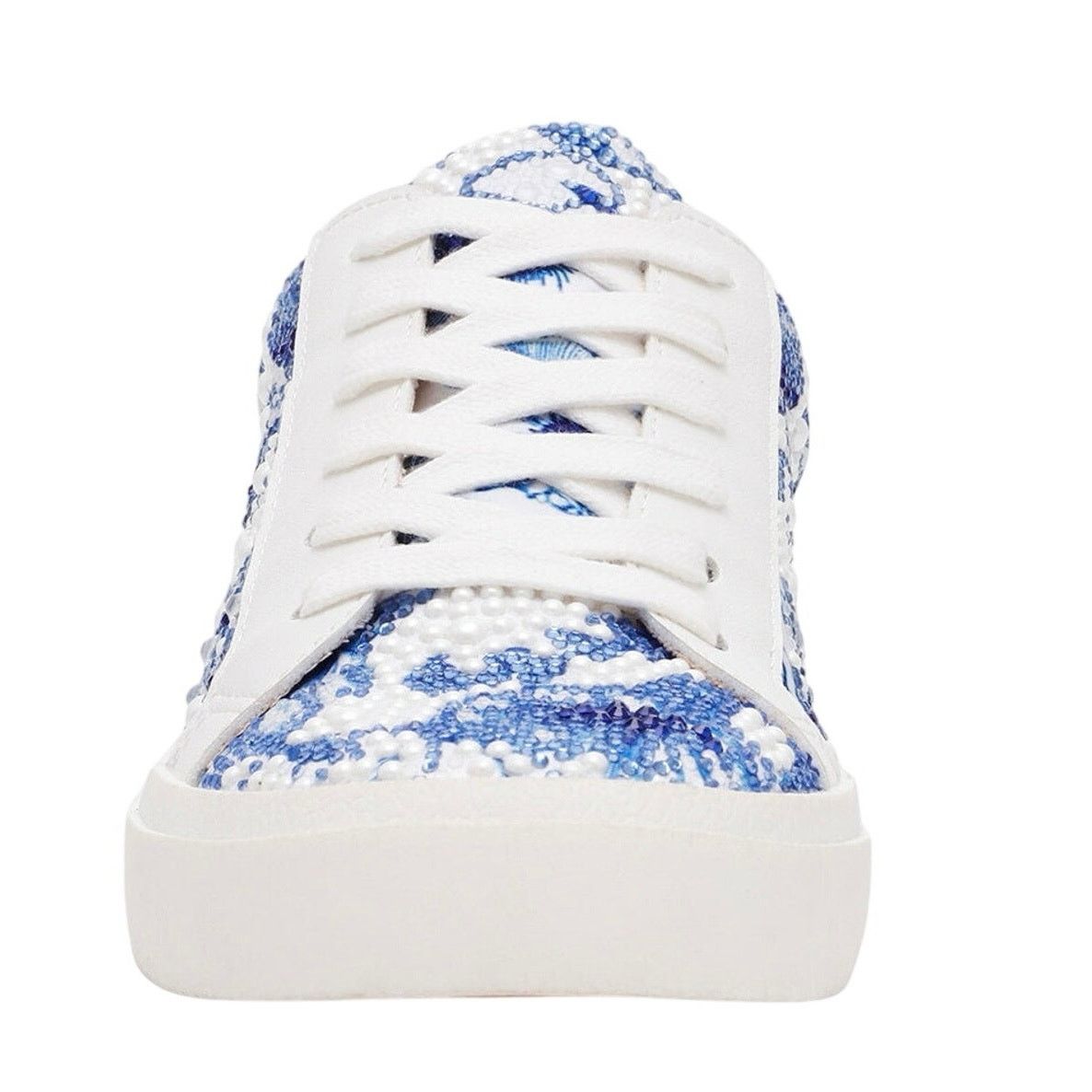 Betsey Johnson BETSEY JOHNSON Damon White Blue Floral Sneaker Size US 11 Size US 11 / IT 41 - 6 Thumbnail