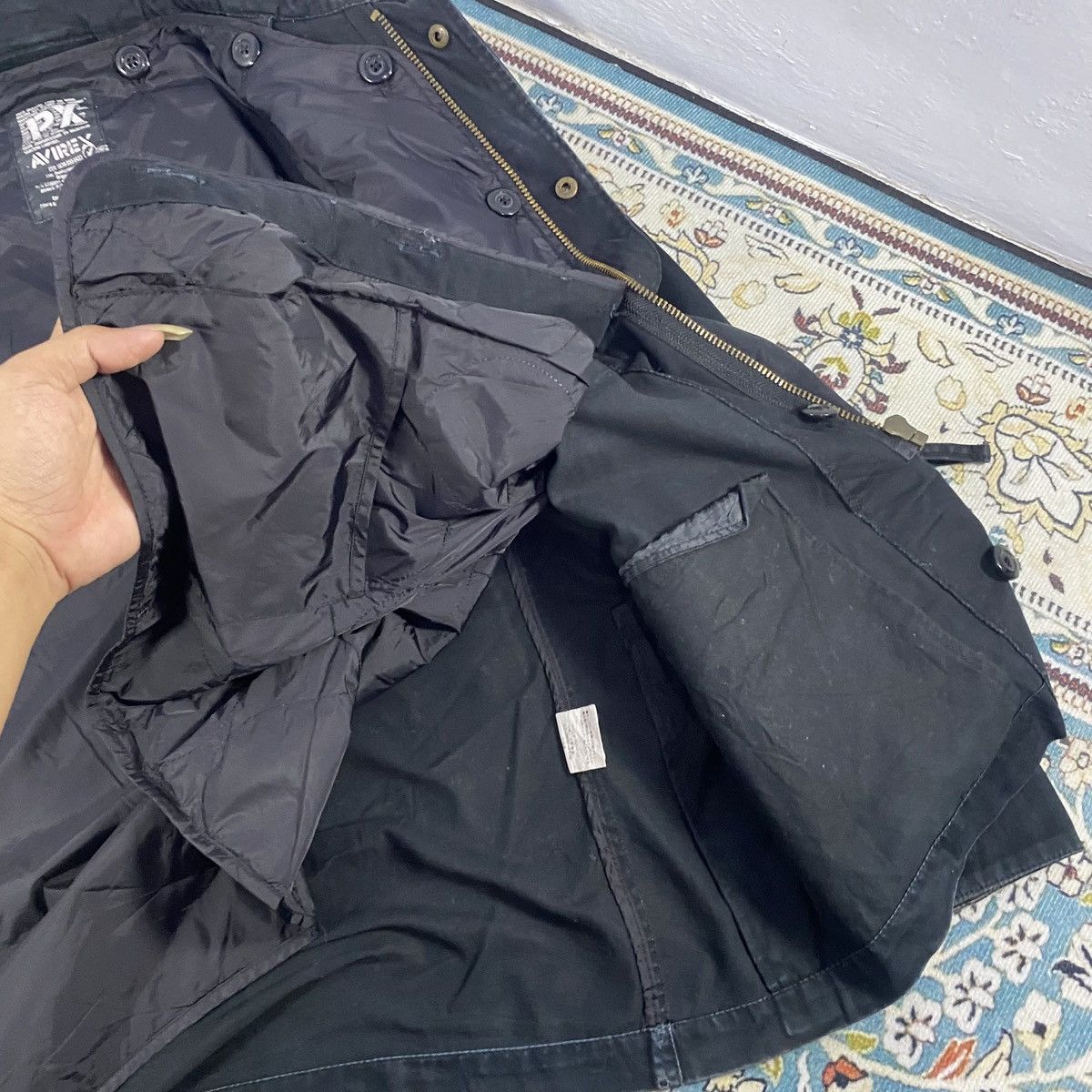 Alpha Industries × Avirex × Buzz Rickson's 1990s-Avirex PX M65 Canvas Double Inner Jacket Size US L / EU 52-54 / 3 - 4 Thumbnail