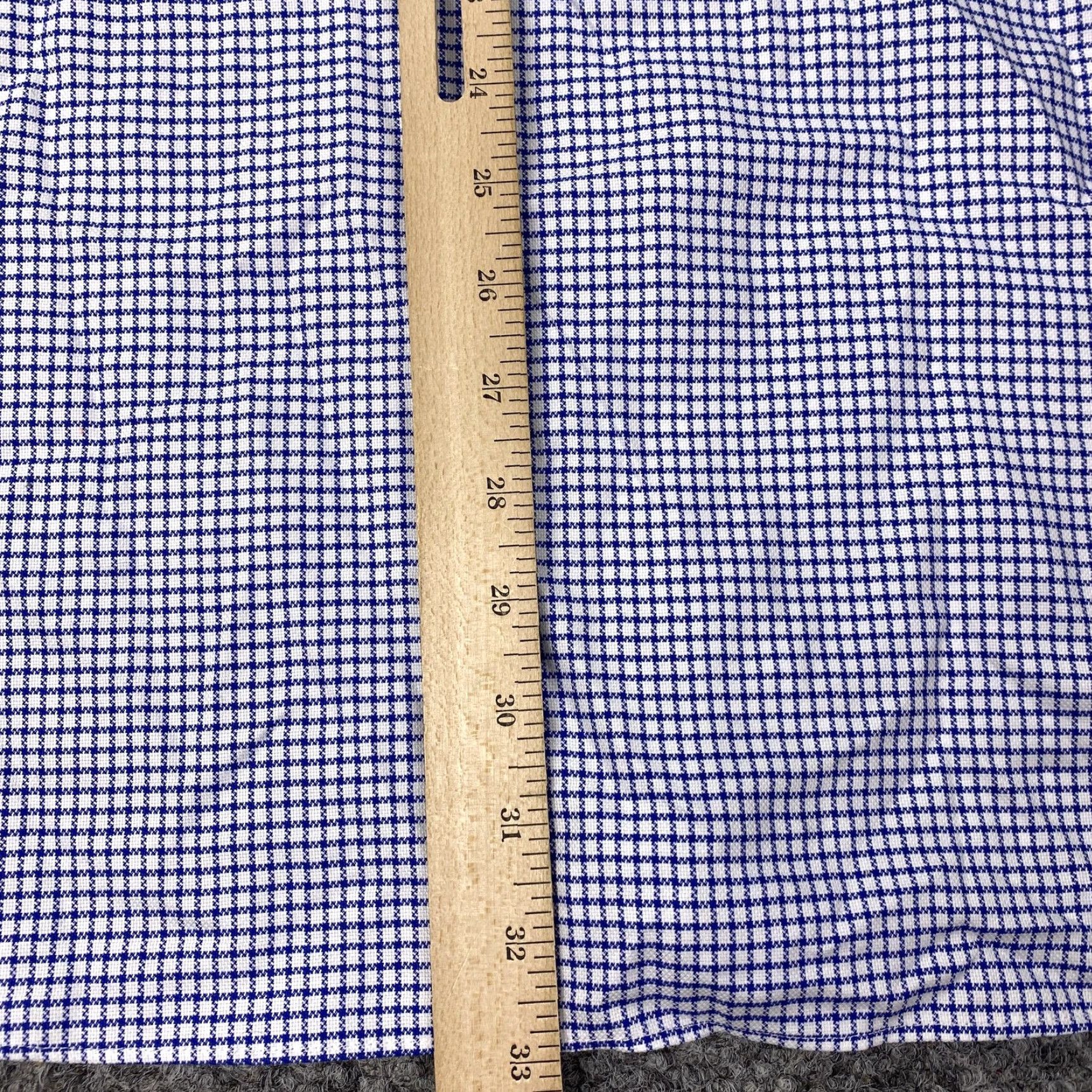 Charles Tyrwhitt Charles Tyrwhitt Shirt Mens 18/37 Non Iron Slim Fit Gingham Blue White FN455SNAV Size US L / EU 52-54 / 3 - 6 Thumbnail