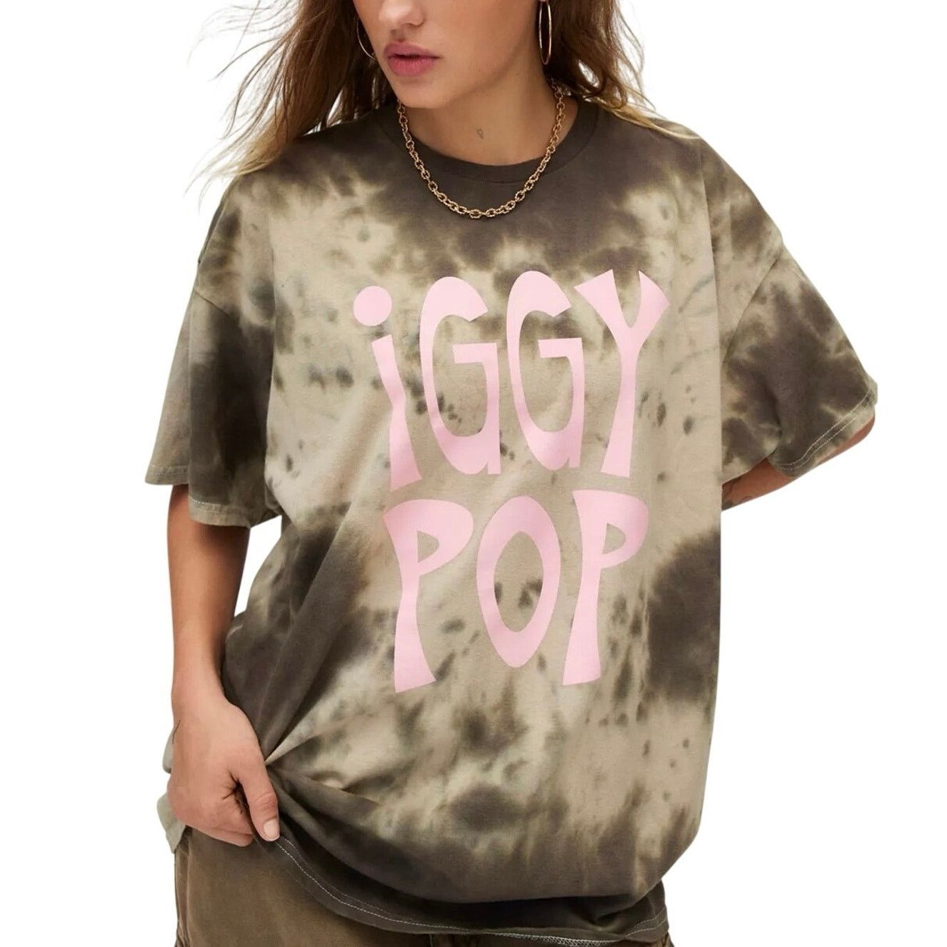 Urban Outfitters Iggy Pop Graphic Tie Dye T-Shirt Dress Size S/M Size ONE SIZE - 1 Thumbnail