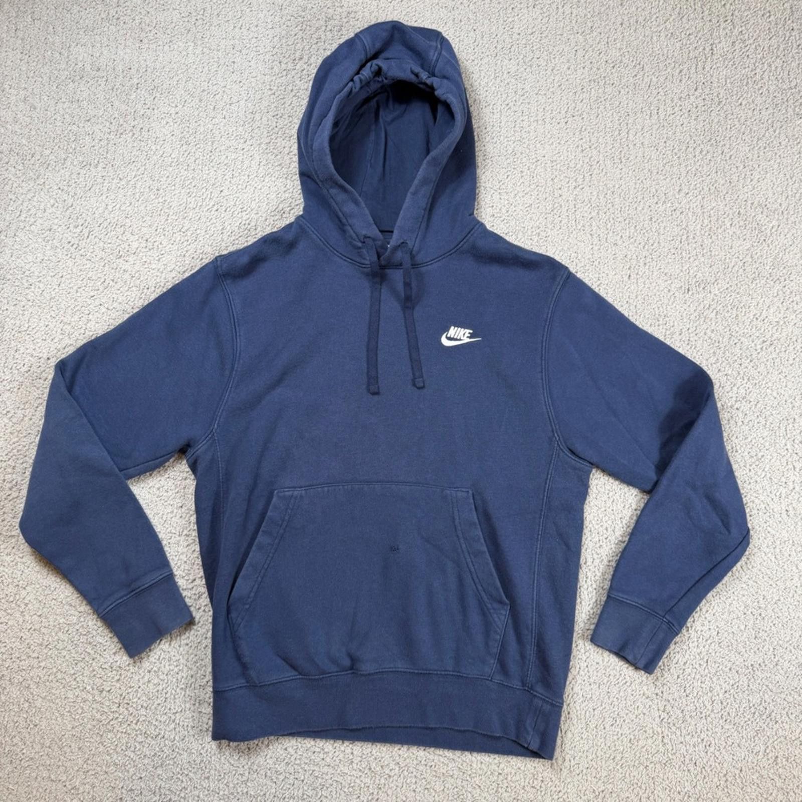 Nike Nike Sportswear Club Fleece Pullover Hoodie Navy Blue Mens S Size US S / EU 44-46 / 1 - 1 Thumbnail