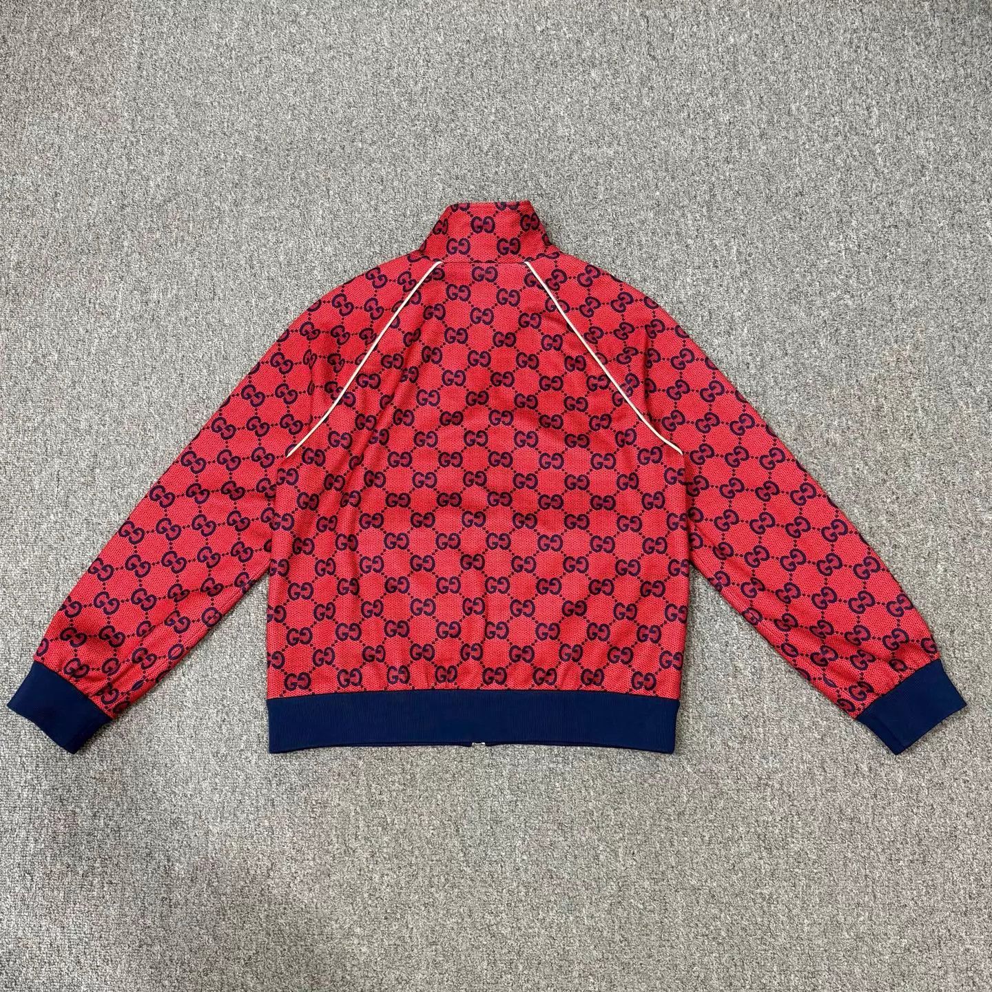 Gucci Gucci Red/Blue cb stand collar logo print S 99 new Size US S / EU 44-46 / 1 - 2 Thumbnail
