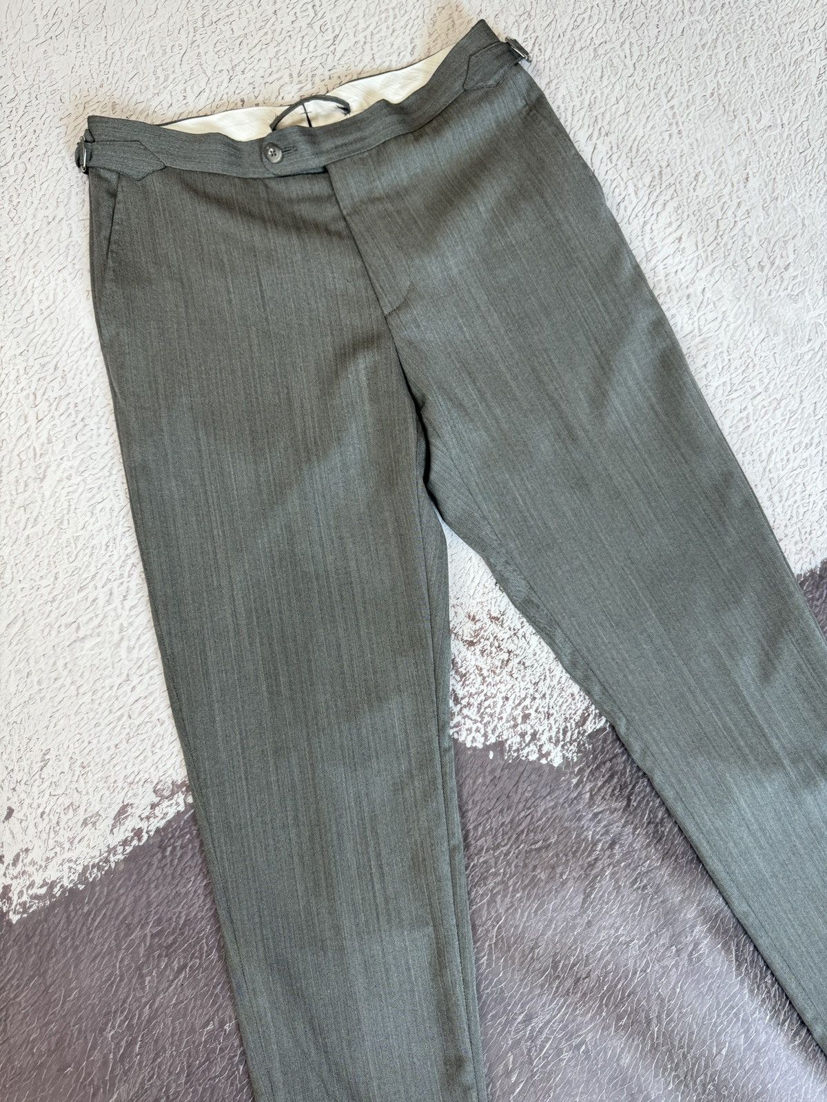 Suitsupply Suitsupply SOHO SA grey herringbone wool pants size 36/W30 Size 36R - 4 Thumbnail