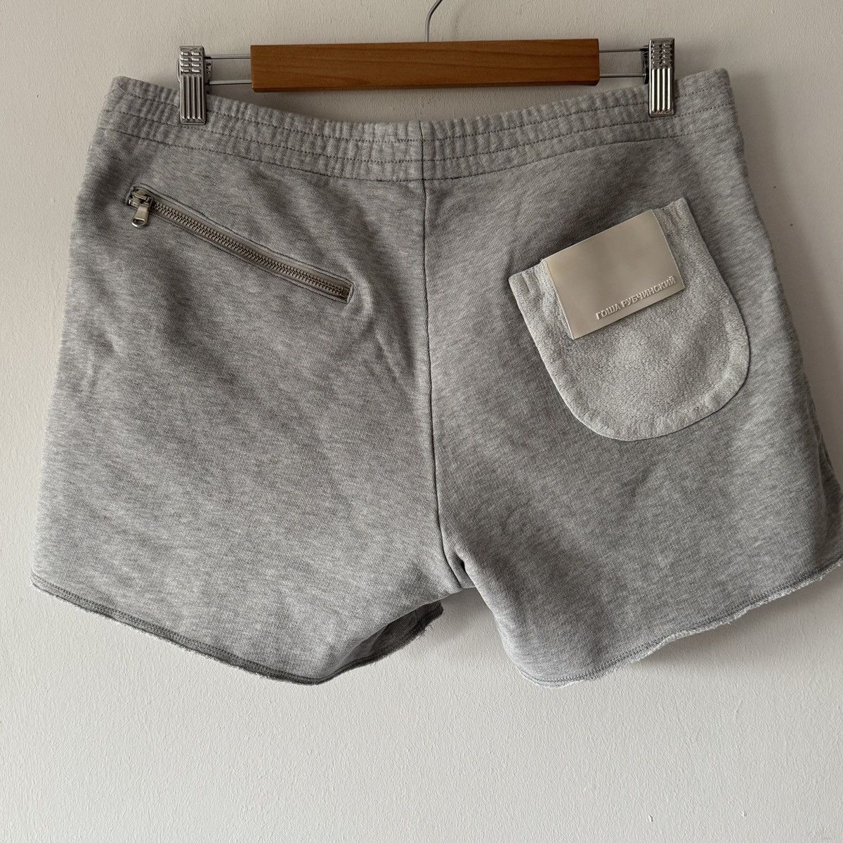 Gosha Rubchinskiy Gosha Rubchinskiy Grey Cotton Shorts Size 34" / US 12 / IT 48 - 2 Thumbnail