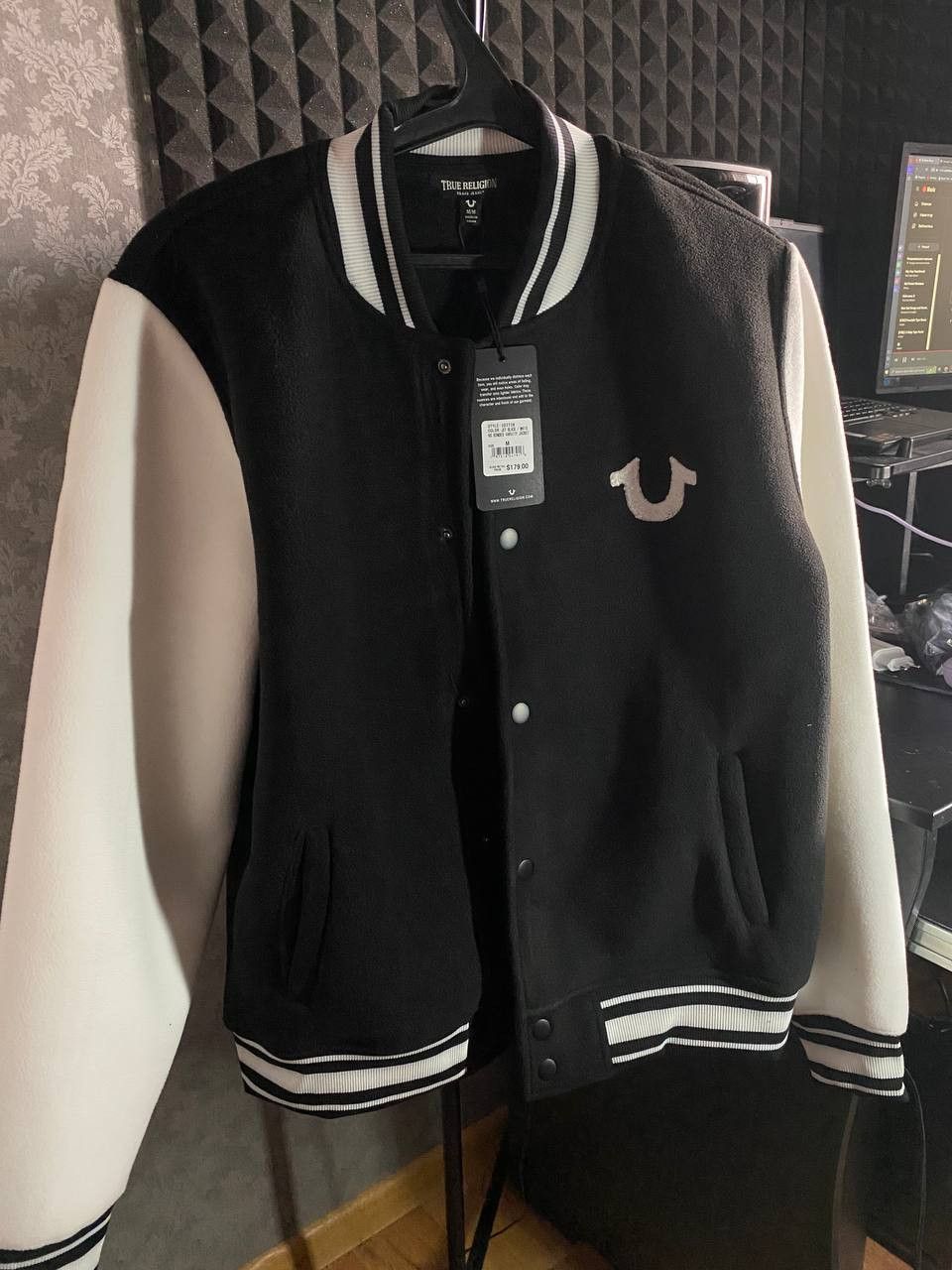 True Religion True Religion Bonded Varsity Jacket Size US L / EU 52-54 / 3 - 4 Thumbnail