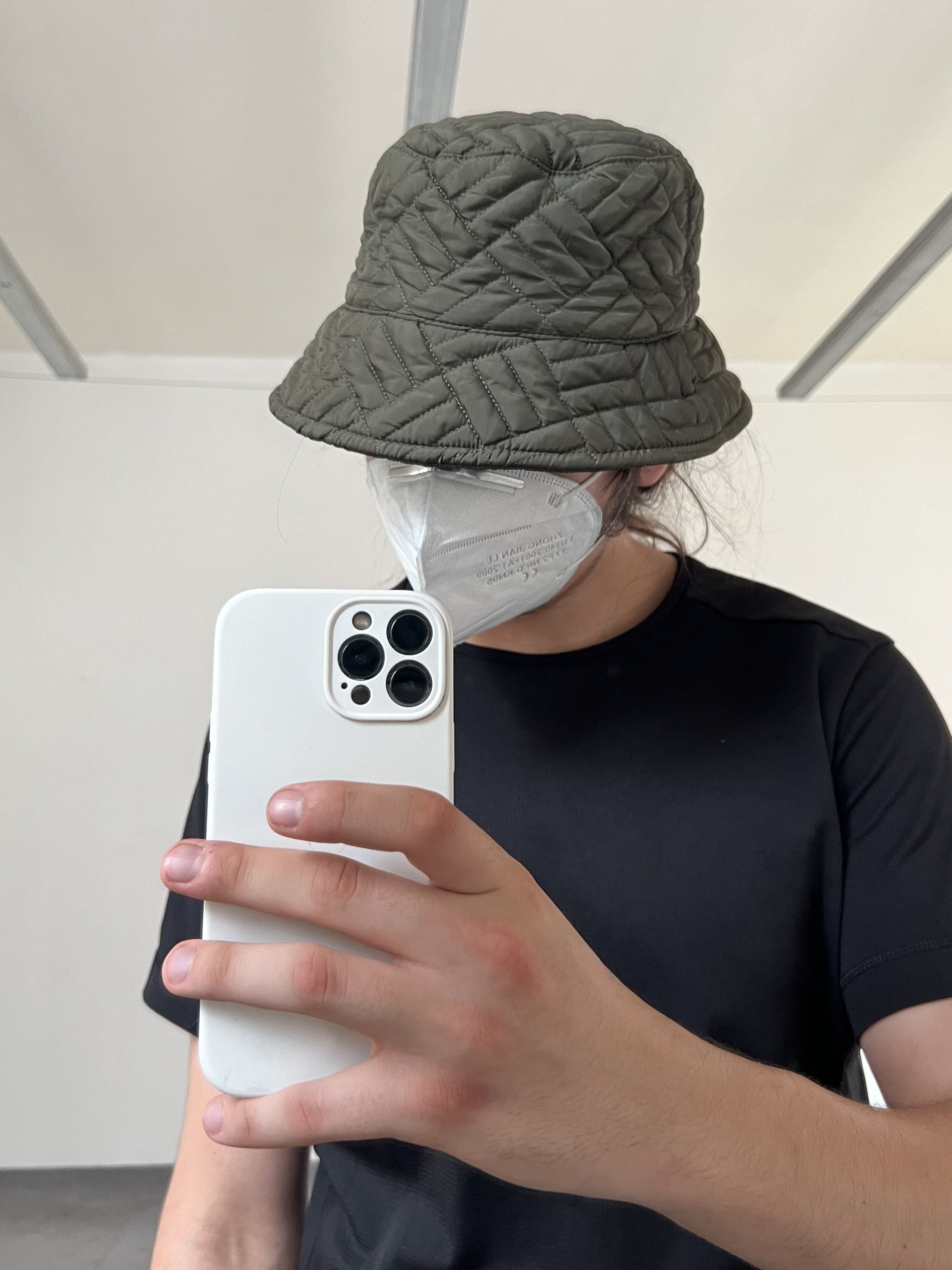 Japanese Brand Bucket Hat Quilted Stitched Vintage Size ONE SIZE - 2 Thumbnail