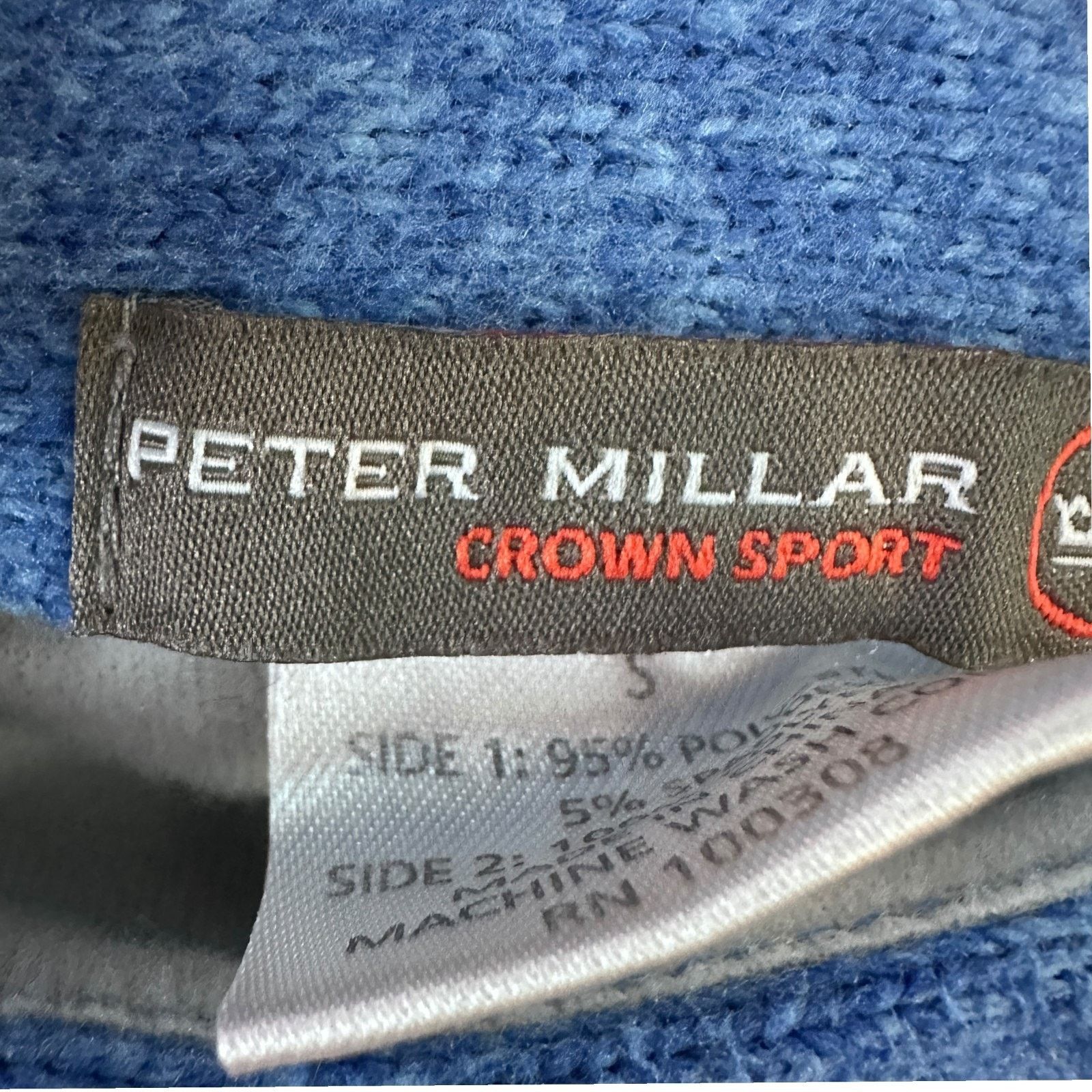 Peter Millar Peter Millar Crown Sport Fleece Vest Men's Small Blue Gray Size US S / EU 44-46 / 1 - 7 Thumbnail