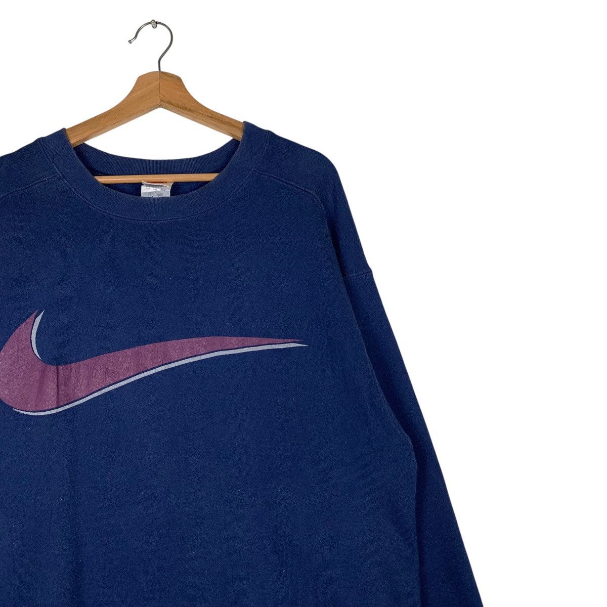 Nike NIKE Big Swoosh Logo Sweatshirt Made in Usa #1386-C63 Size US M / EU 48-50 / 2 - 5 Thumbnail