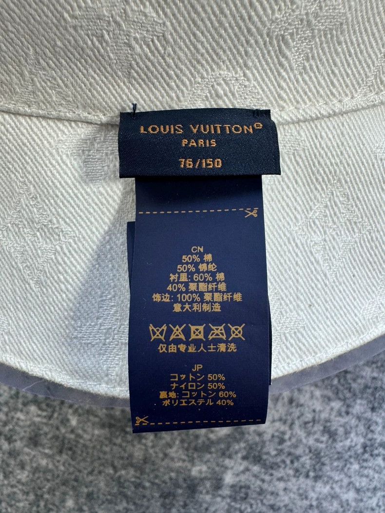Louis Vuitton Louis Vuitton Blue and White Fisherman's Hat Size ONE SIZE - 5 Thumbnail