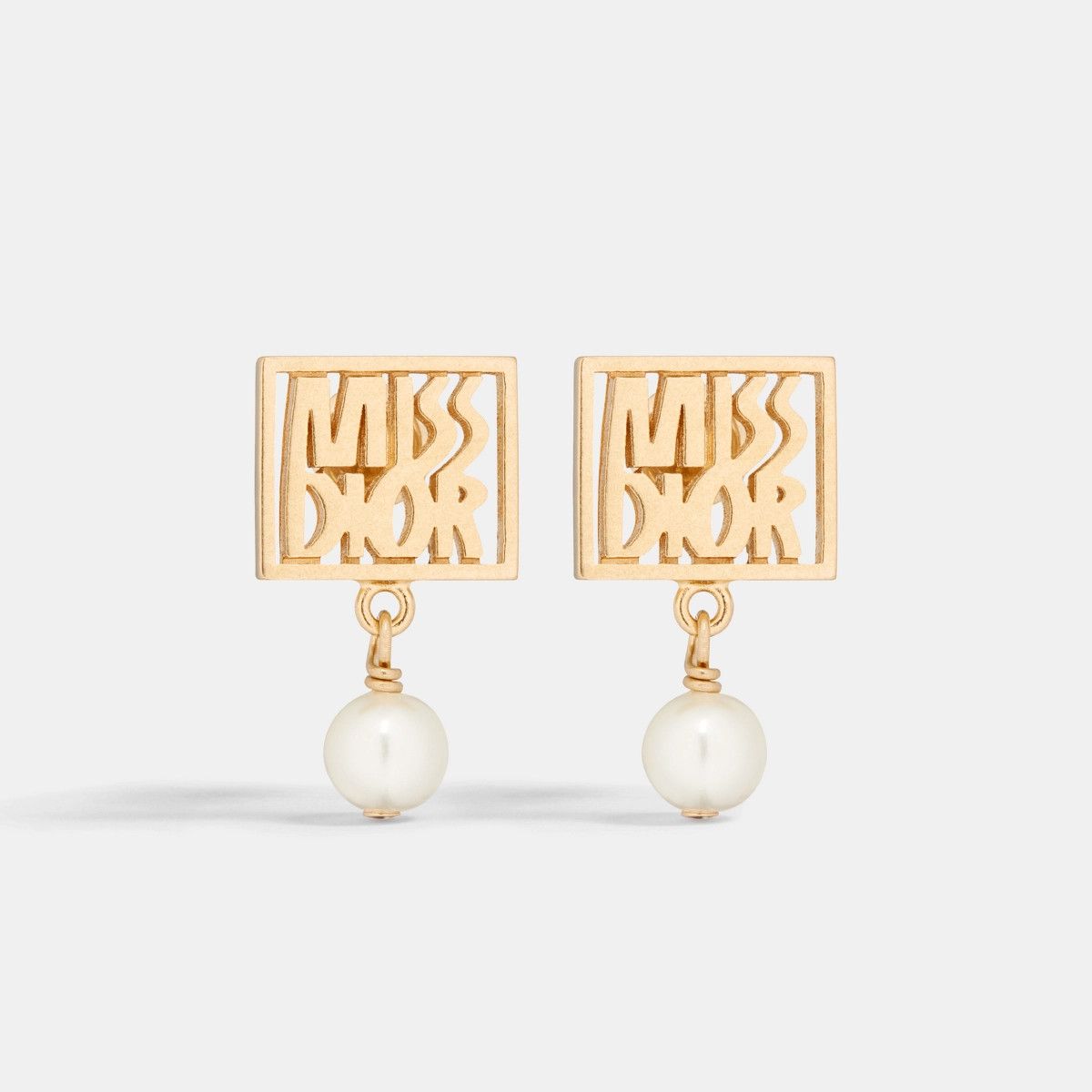 Dior o1bcso1str0126 Size:OS/Miss Dior Earrings in Golden/White Size ONE SIZE - 2 Thumbnail