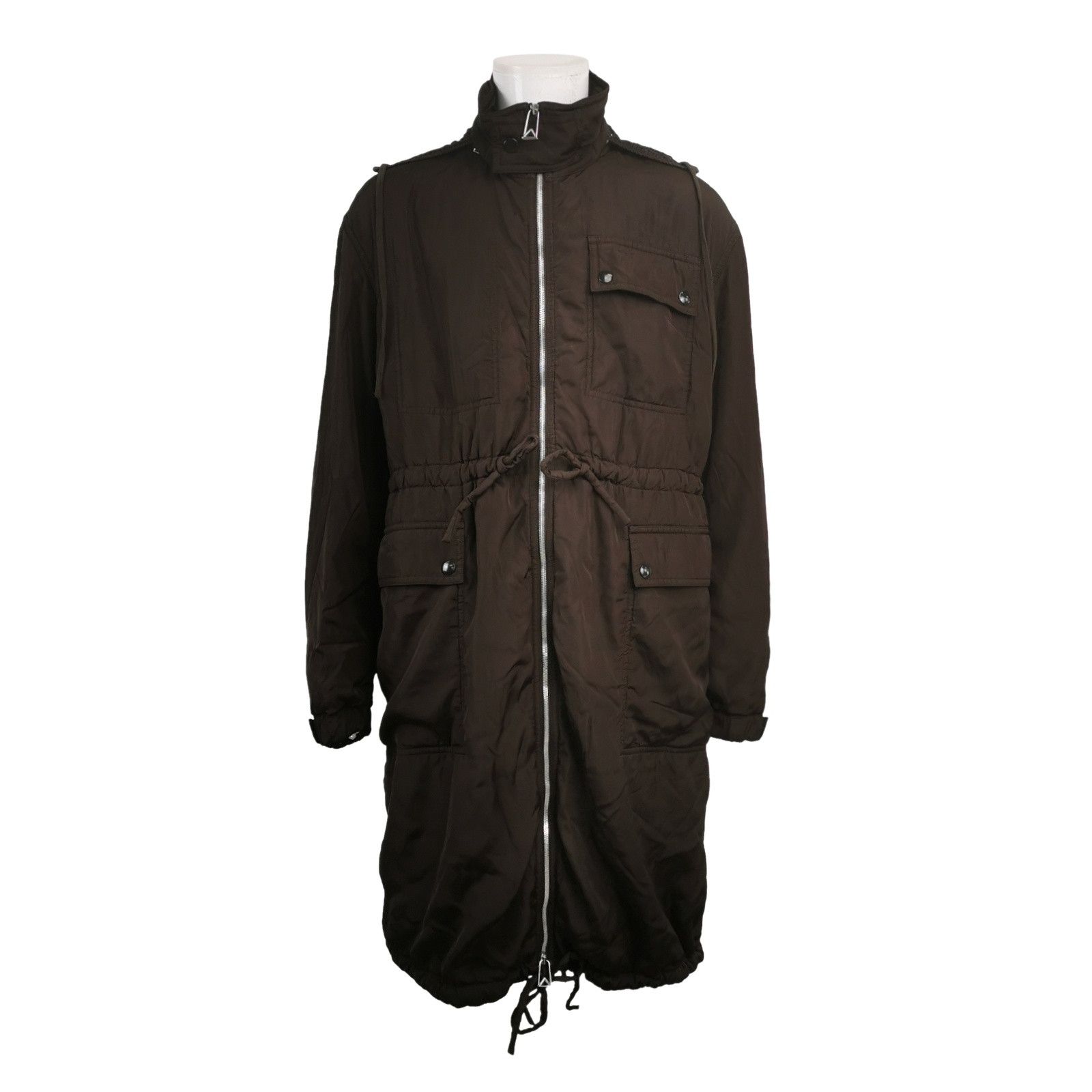 Bottega Veneta Bottega Veneta Silk Blend Hooded Padded Coat L Size US L / EU 52-54 / 3 - 1 Thumbnail