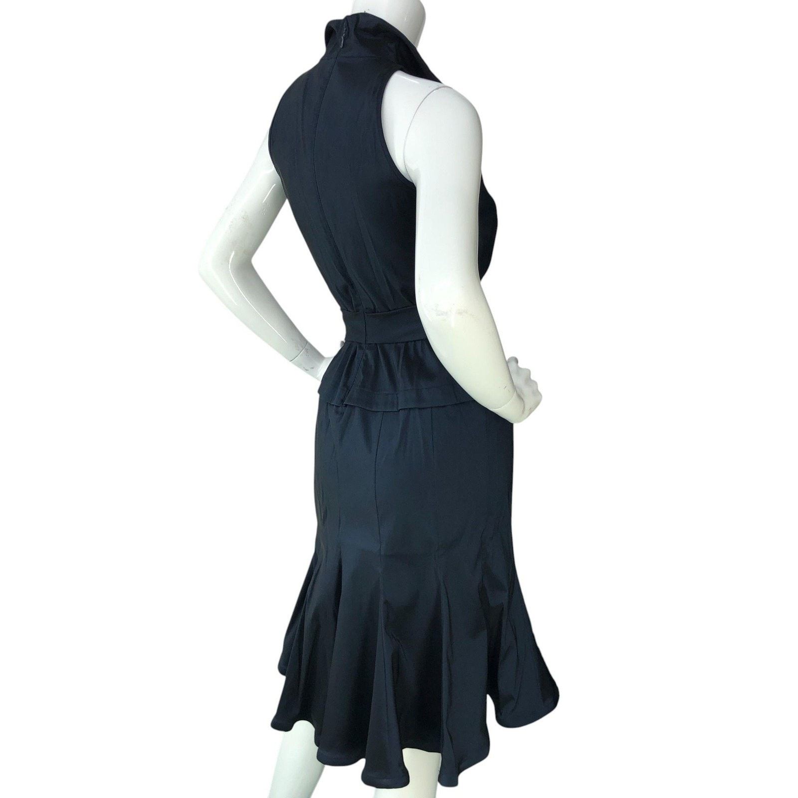 Tadashi Shoji Tadashi Collection Dress 2 Sleeveless Fit & Flare Bow Collar Size XS / US 0-2 / IT 36-38 - 8 Thumbnail