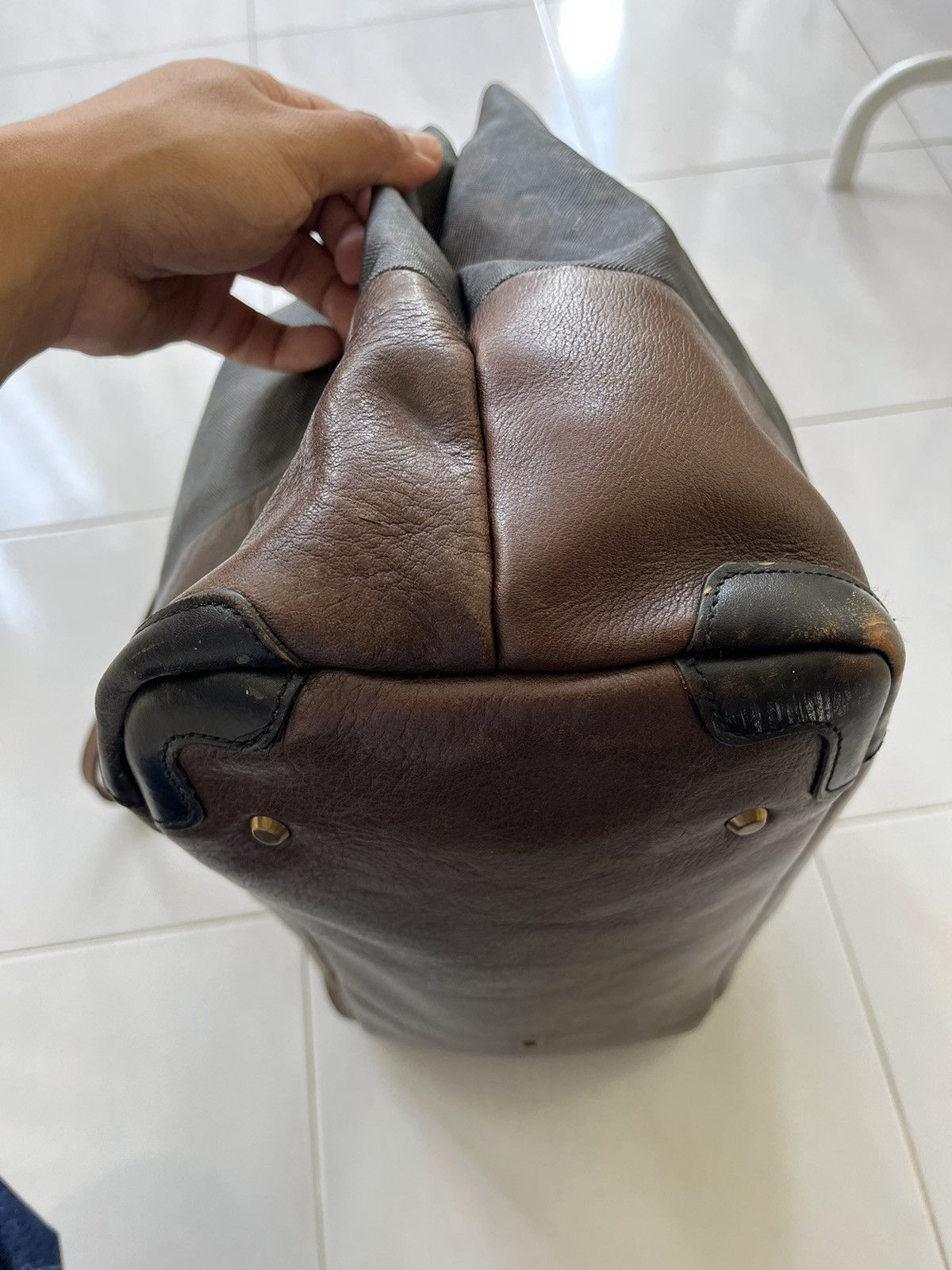 MasterPiece Masterpiece Camo Leather Large Tote Bag Size ONE SIZE - 14 Thumbnail