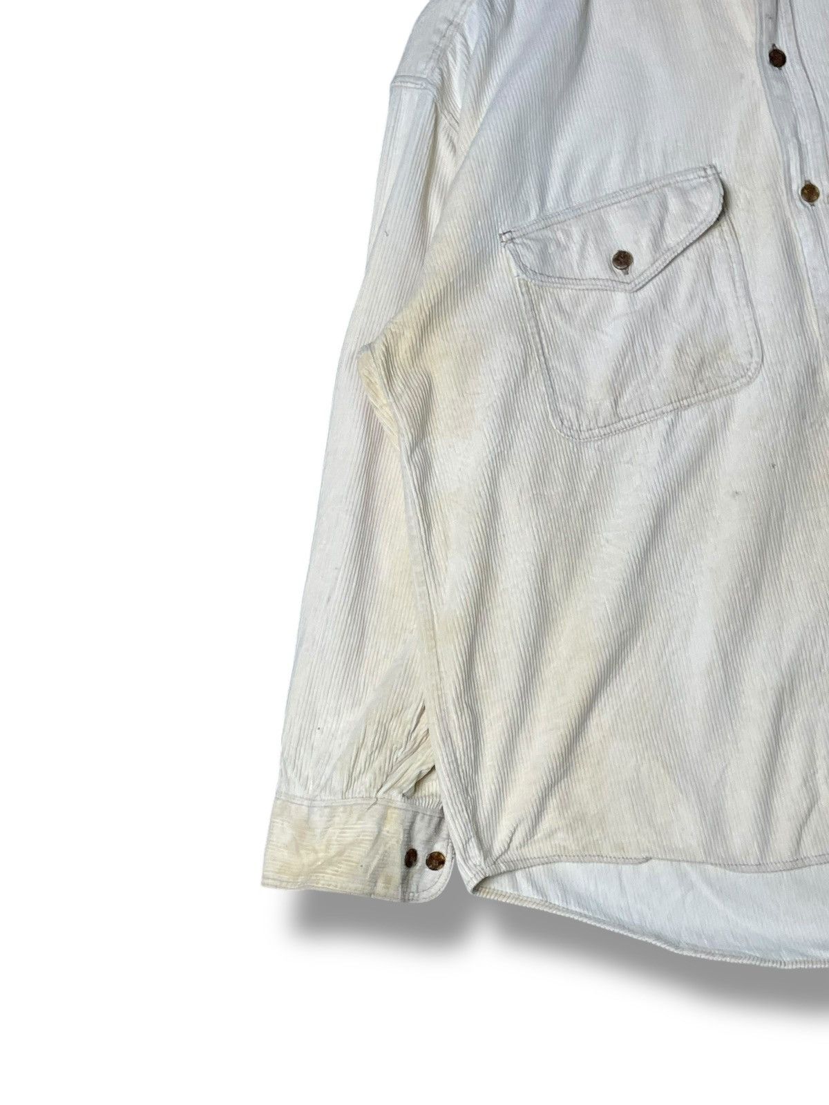 Japanese Brand Creation Cube Authentic Brand Corduroy Shirts (58) Size US M / EU 48-50 / 2 - 5 Thumbnail