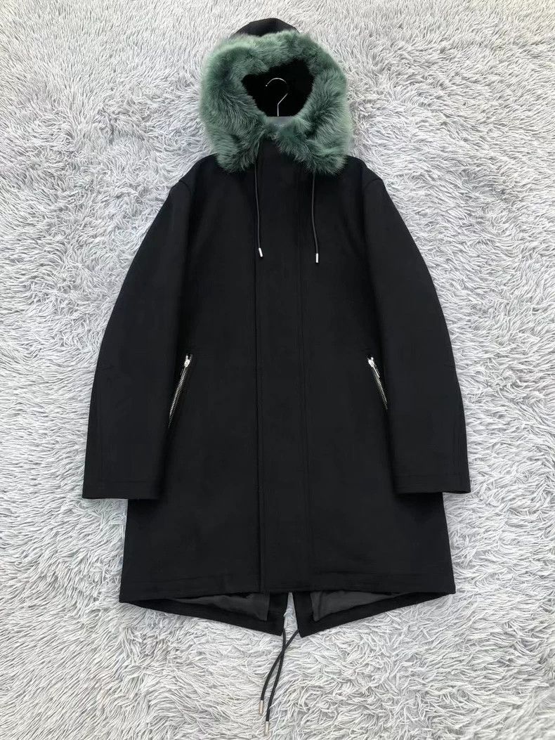 Dior 18fw fur collar park cotton clothes coat jacket 2501-N