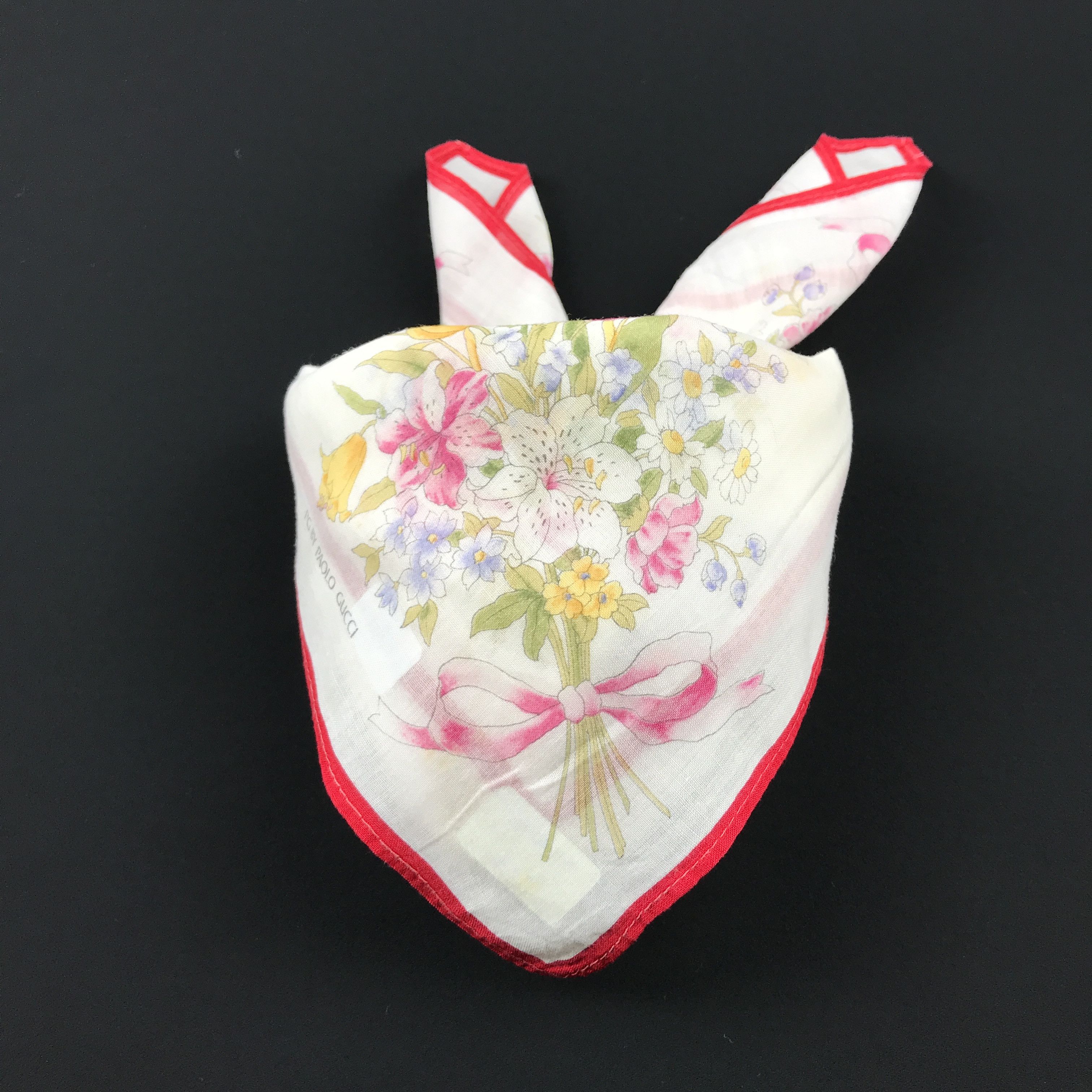 Paolo Gucci × Vintage Vintage Paolo Gucci Bandana Neckerchief Handkerchief Size ONE SIZE - 4 Thumbnail