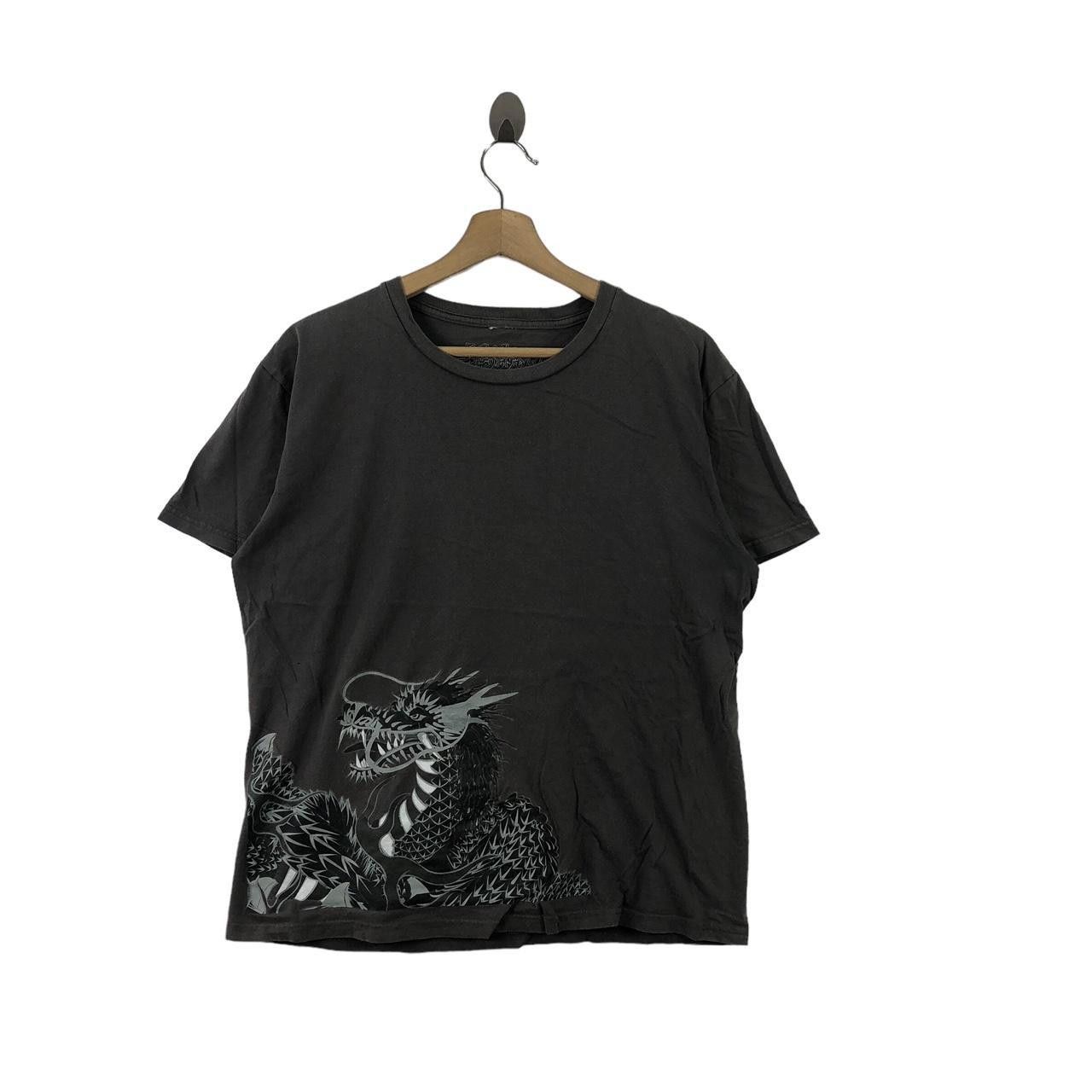 Other JAPAN TRADITIONAL SUKAJAN Black Dragon Tee Shirt Top Size M / US 6-8 / IT 42-44 - 1 Thumbnail