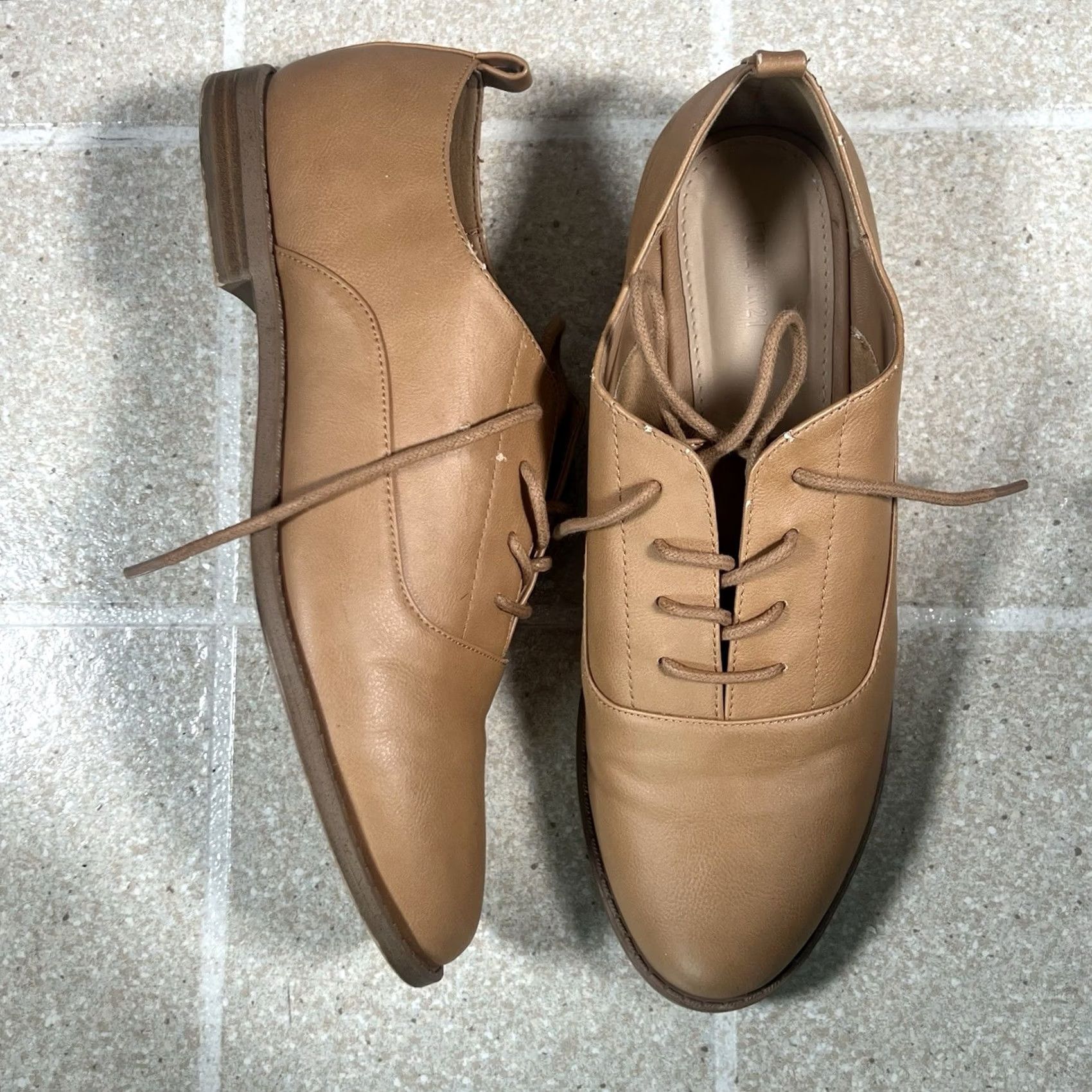 Forever 21 FOREVER 21 Women Loafer Derby Flat Brown Tan 8 US Size Faux Leather Derby Loafer Womens Size US 8 / IT 38 - 2 Thumbnail