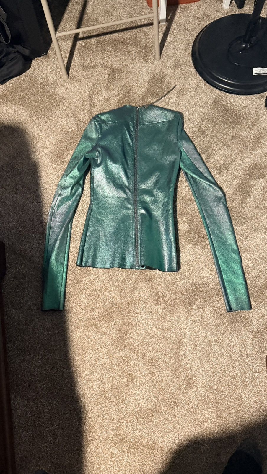 Rick Owens Rick Owens iridescent leather shirt Size US M / EU 48-50 / 2 - 2 Thumbnail