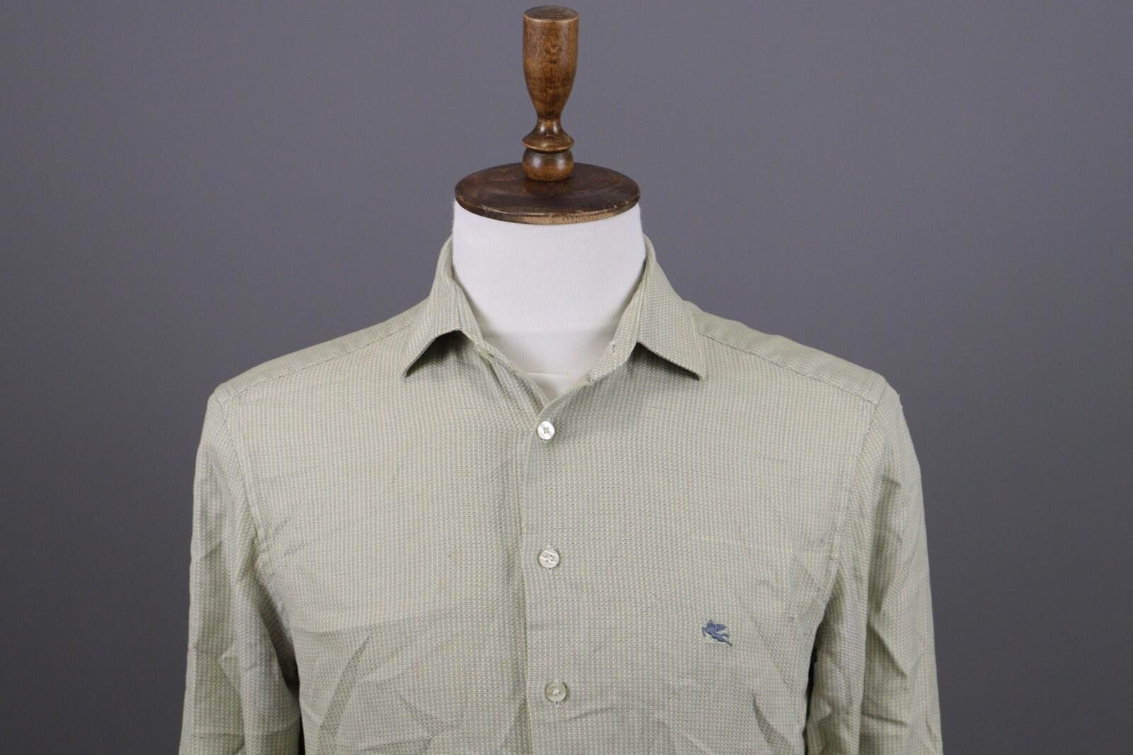 Etro Etro Milano Yellow Printed Button Down Shirt Size 40 Size US M / EU 48-50 / 2 - 2 Thumbnail