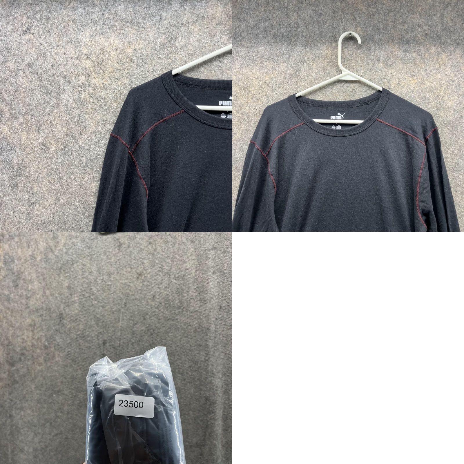 Puma Puma Shirt Men Large Adult Black Cotton Long Sleeve Crewneck Vintage Size US L / EU 52-54 / 3 - 8 Thumbnail