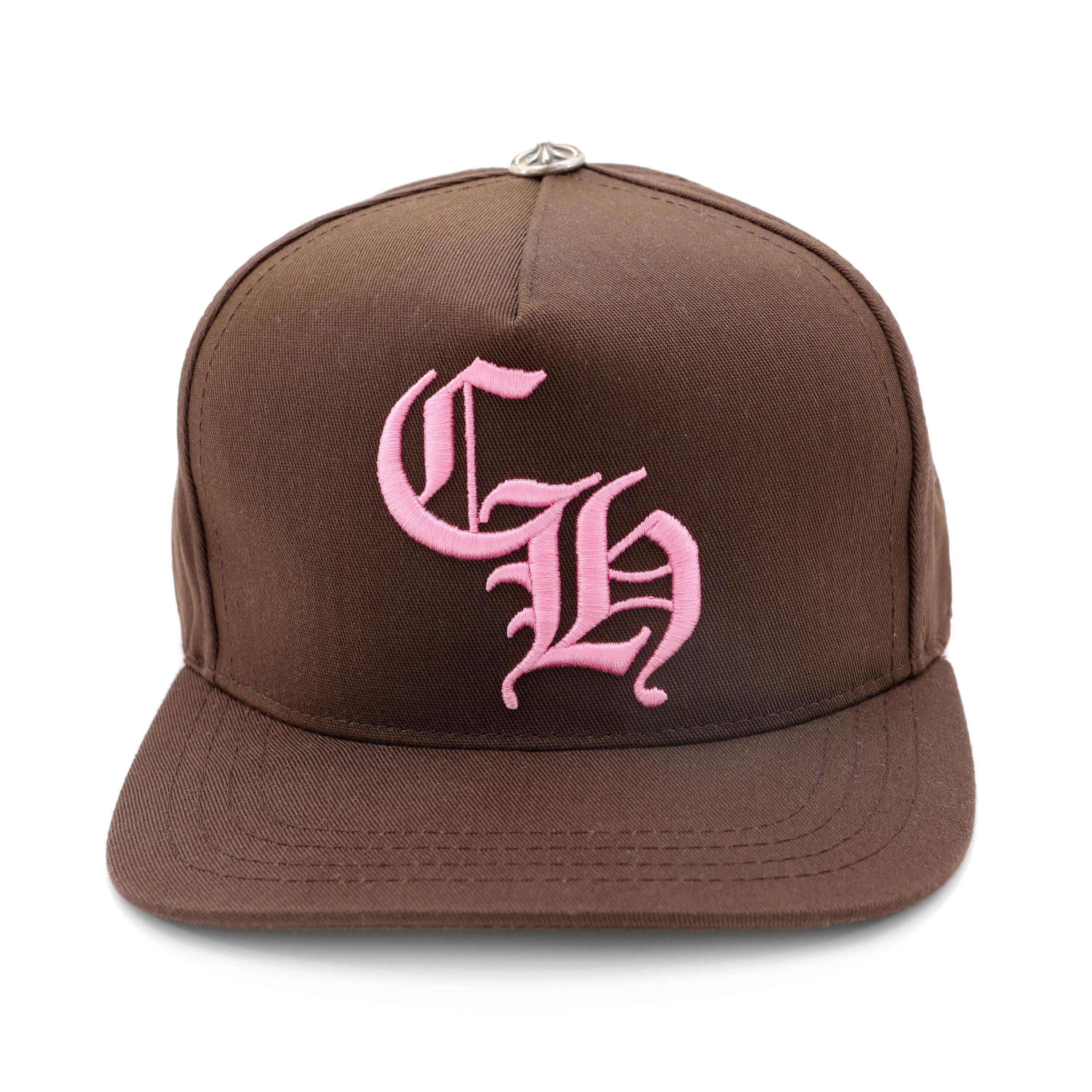 Chrome Hearts Brown Pink Ch Logo Snapback Hat Size ONE SIZE - 1 Thumbnail