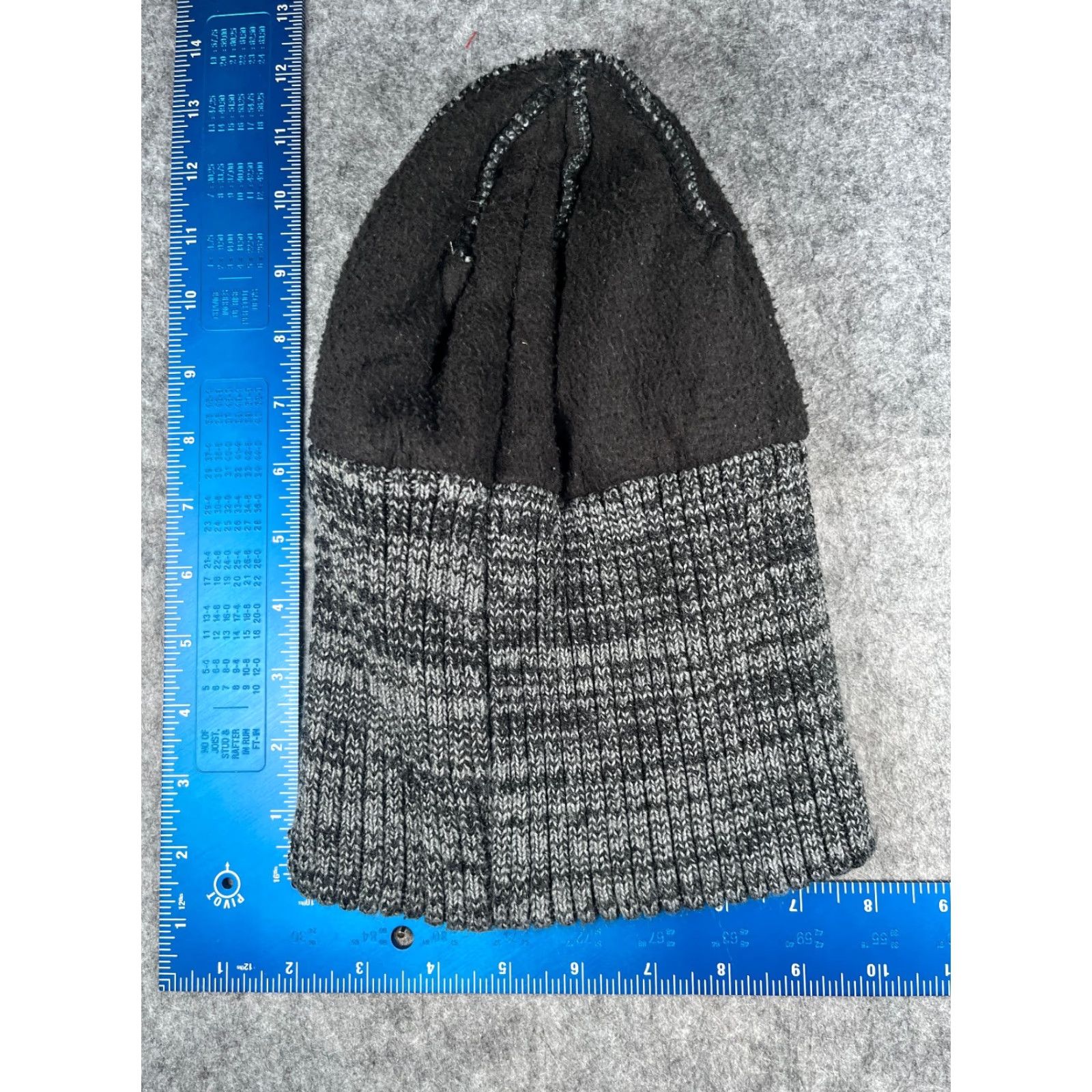 Vintage Beanie Toque Adult One Size Black White Knit Acrylic Polyester Lined Camp Ski Hat/Cap Unisex Adults Winter Outdoor Hiking Size ONE SIZE - 6 Thumbnail
