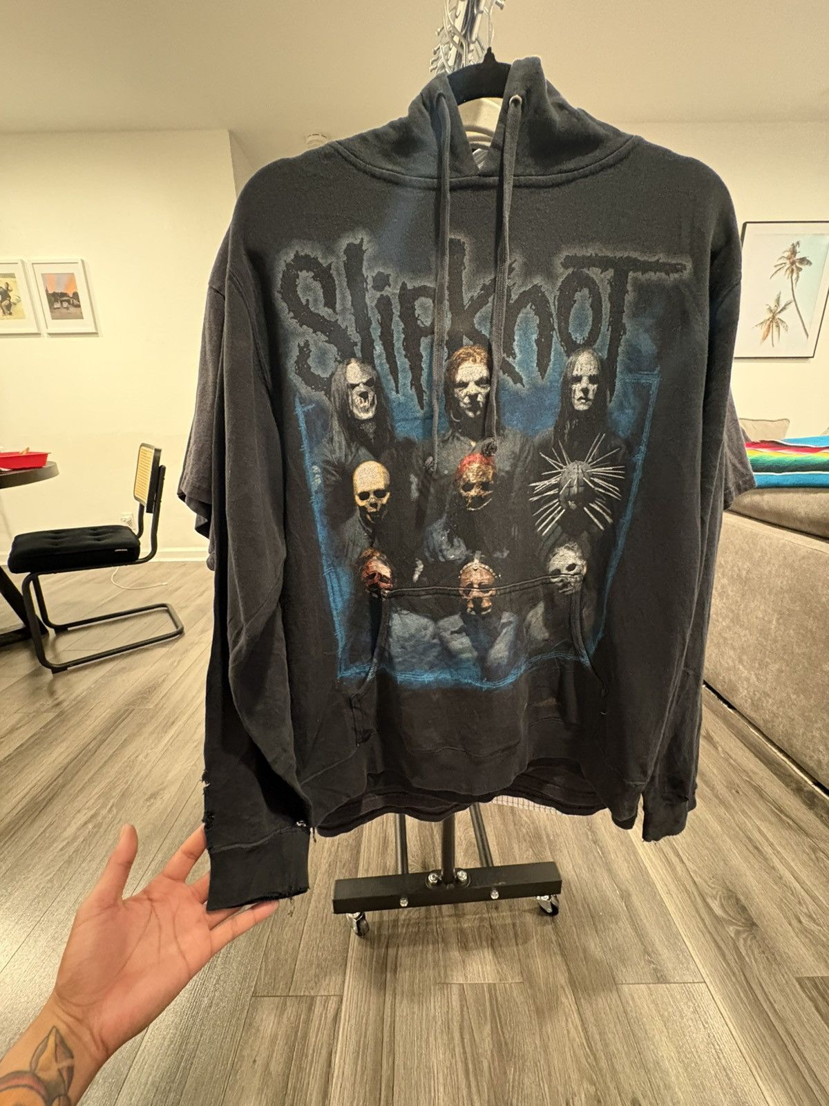 Band Tees 2006 slipknot hoodie thrashed Size US L / EU 52-54 / 3 - 3 Thumbnail