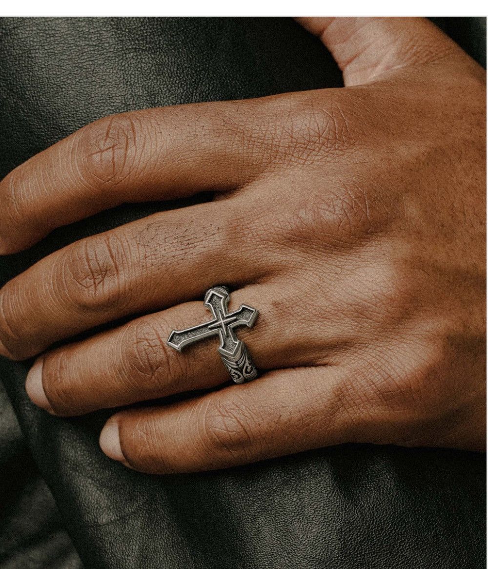 Affliction Clocks and colours cross ring Size ONE SIZE - 3 Thumbnail