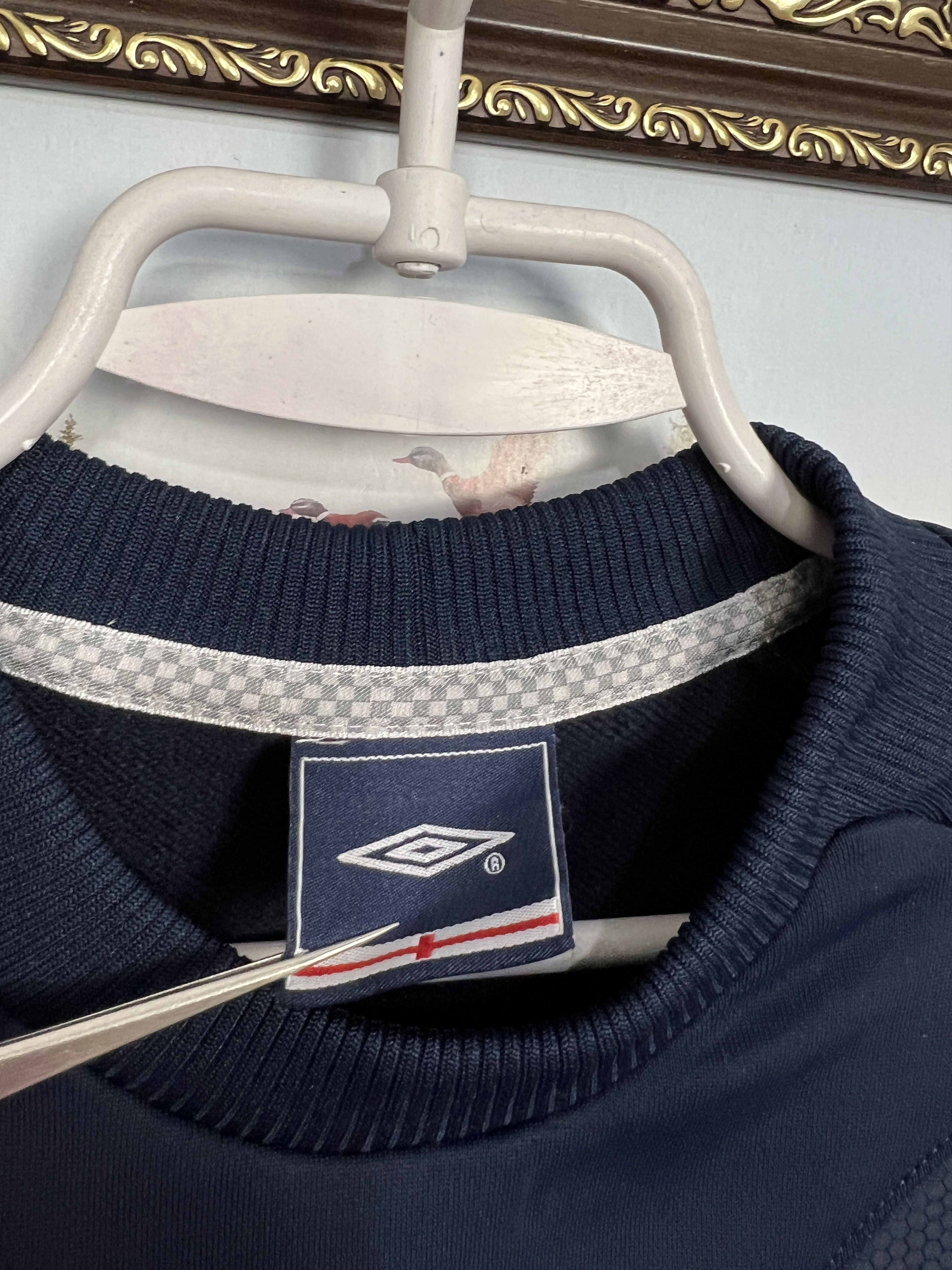 Umbro Vintage 2000's England Train Sweatshirt Soccer Track Top Size US S / EU 44-46 / 1 - 7 Thumbnail