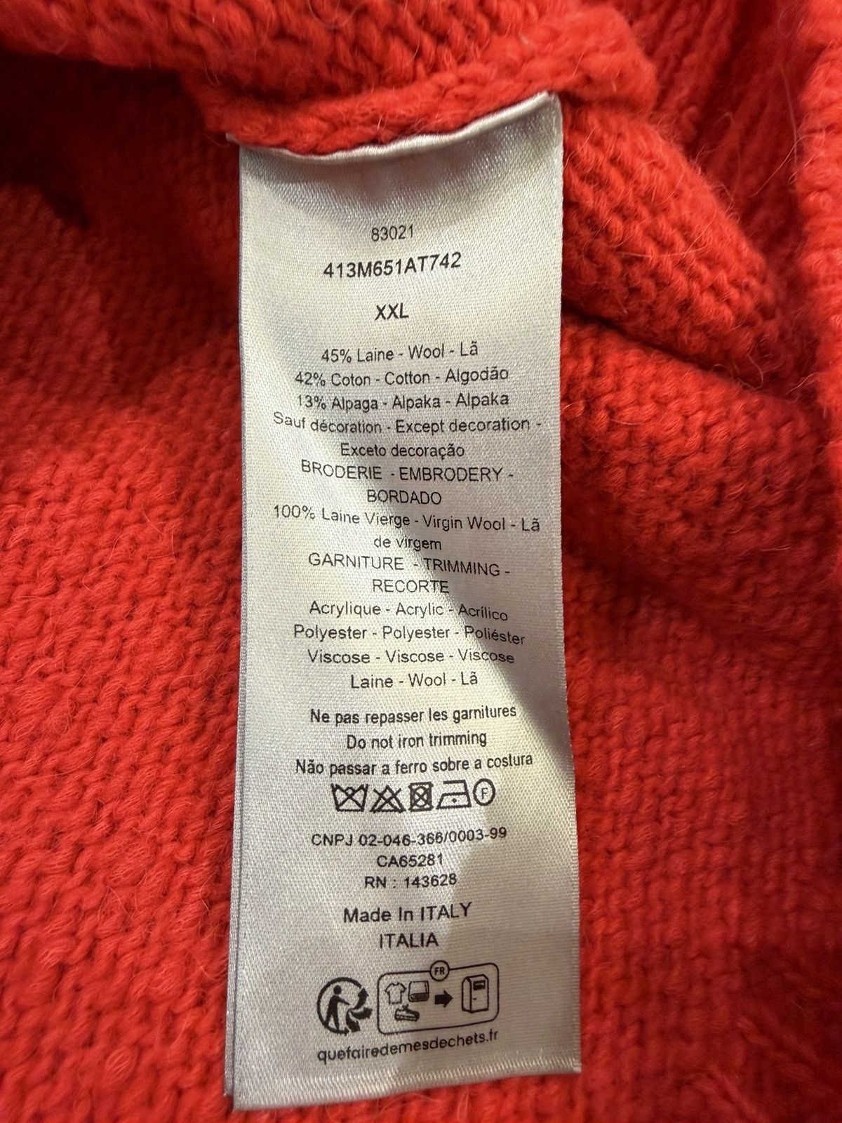 Dior Dior Distressed Knit Sweater Size US XXL / EU 58 / 5 - 4 Thumbnail