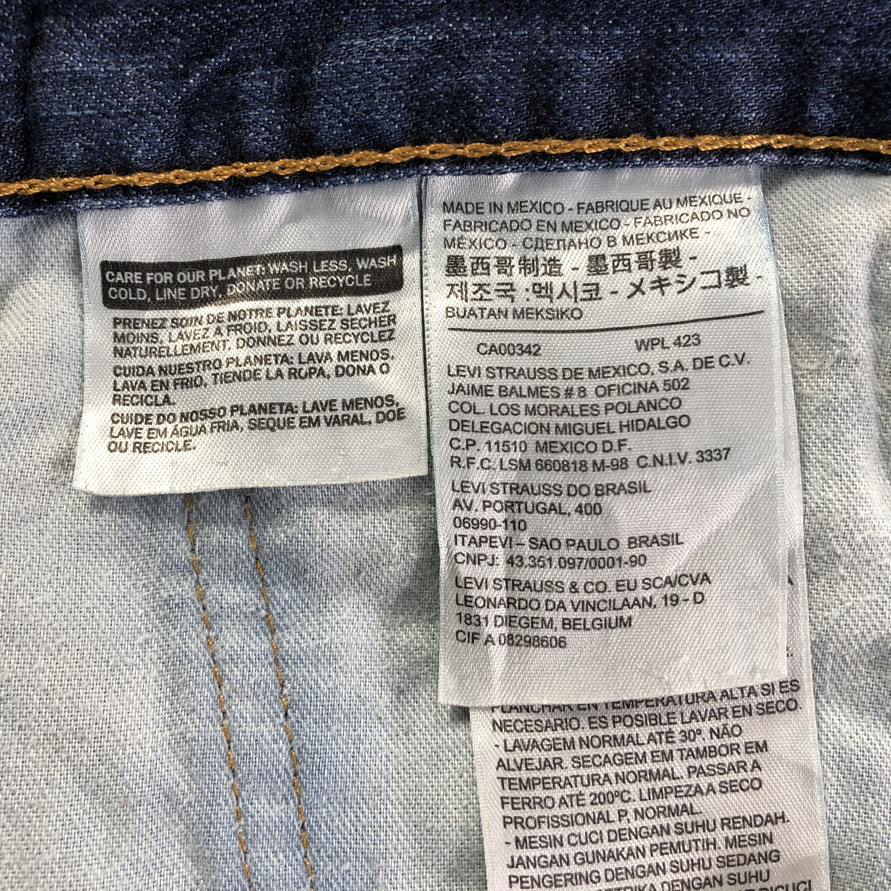 Levi's Vintage Blue Wash Levis 514 Jeans-J3546 Size US 35 - 8 Thumbnail