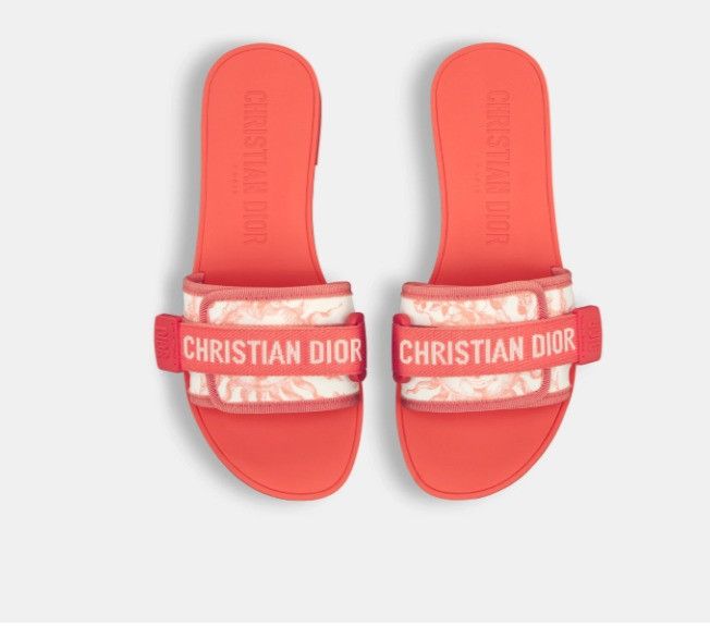 Dior o1w1db10425 KCQ431 Slides in Coral Size US 8 / IT 38 - 3 Thumbnail