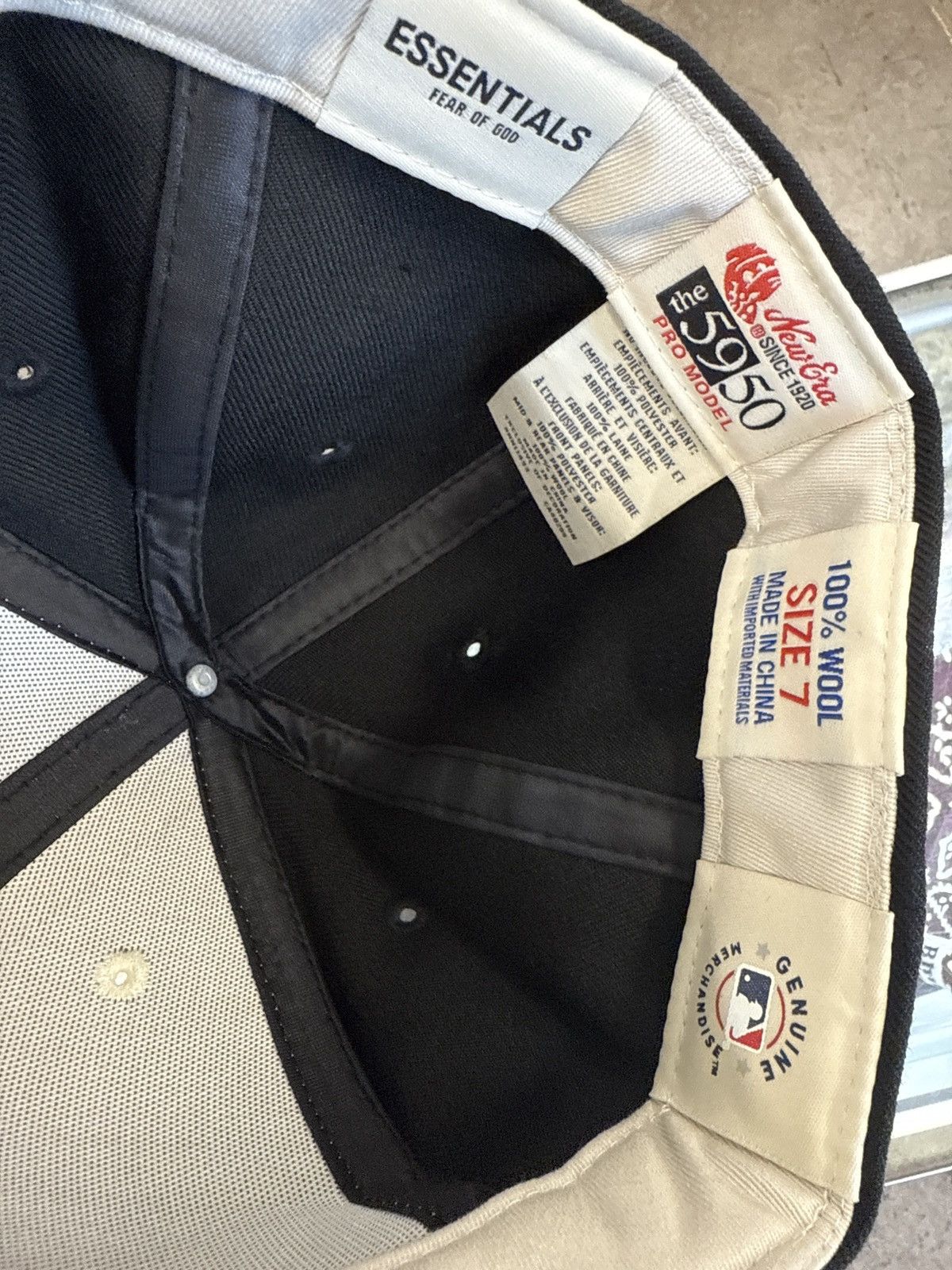 Fear of God Fear Of God New Era Fitted Wool Black Hat 7 Size ONE SIZE - 2 Thumbnail