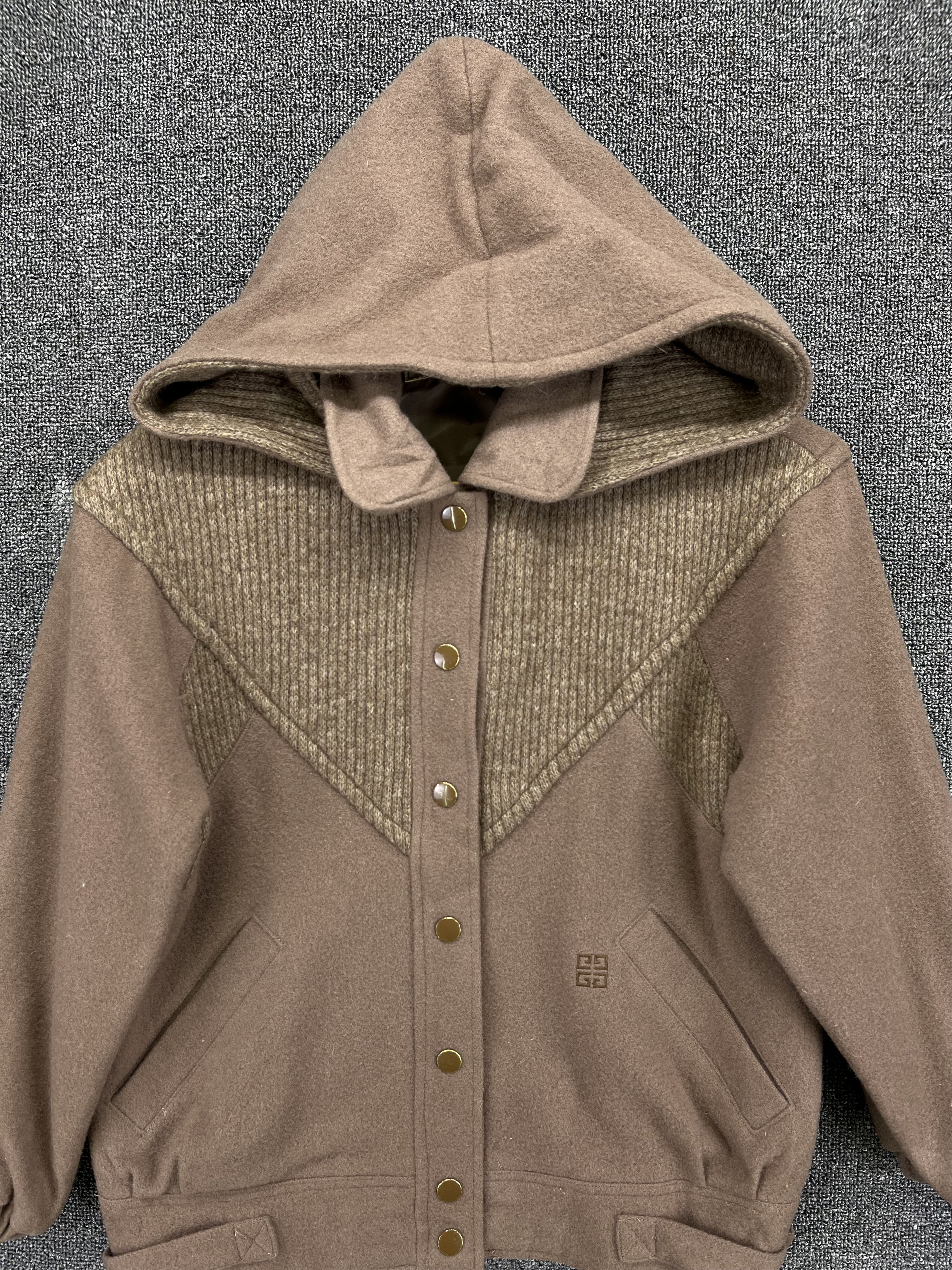 Vintage Givenchy Enfants Hooded Wool Jacket